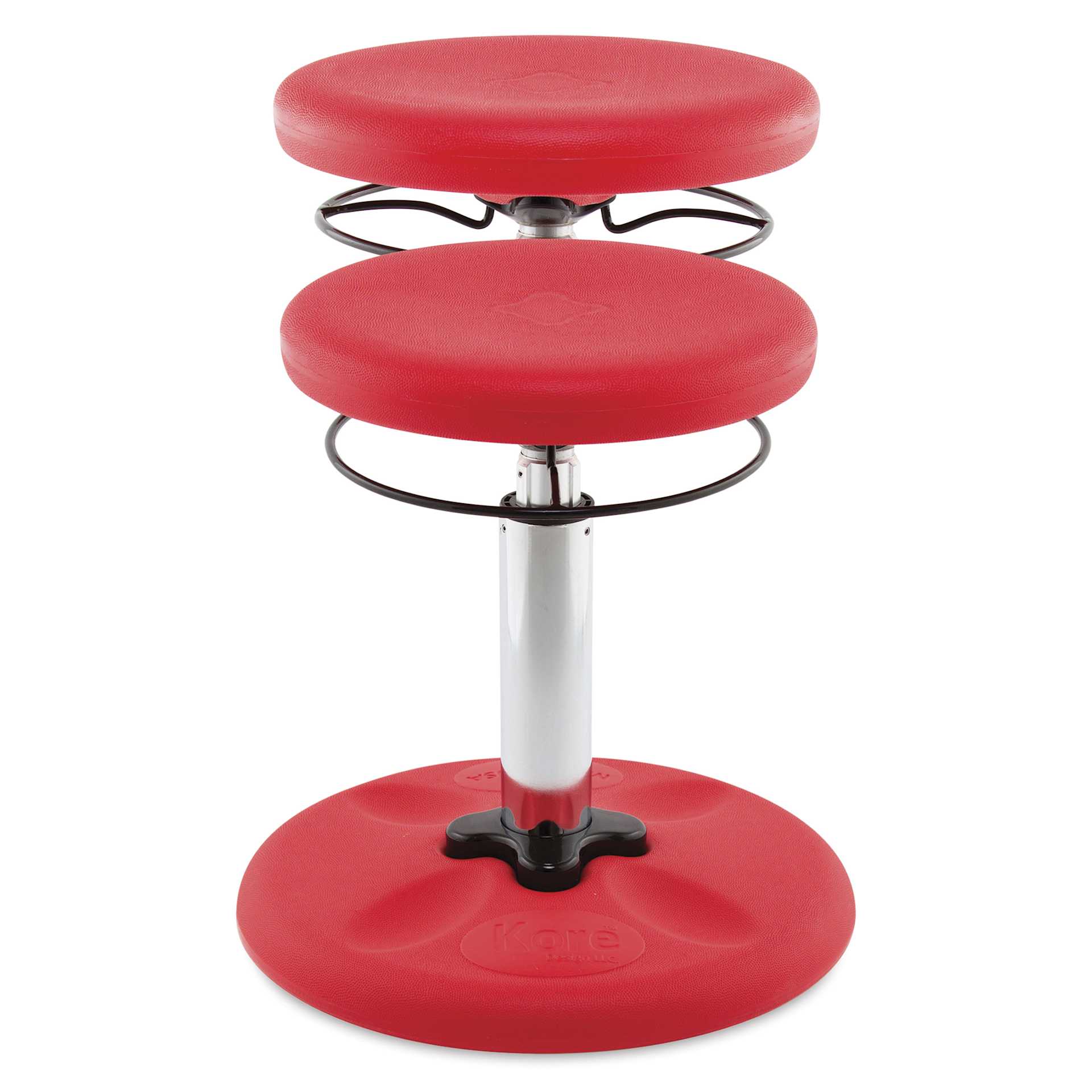 Kore Design Kids Adjustable Chair - Red - raised and unraised