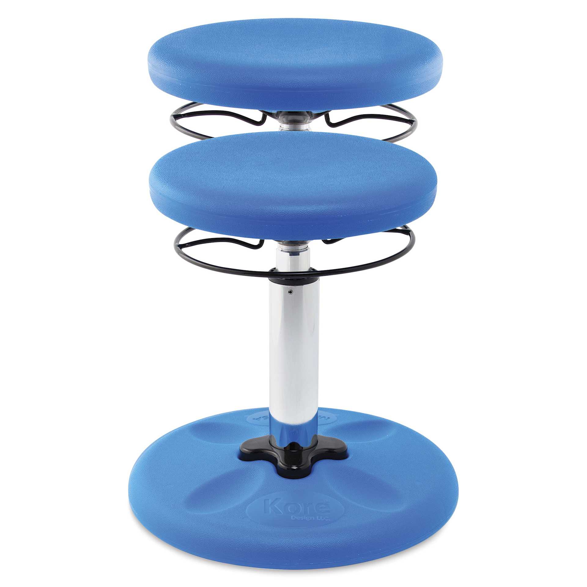 Kore Design Kids Adjustable Chair - Blue - raised and unraised