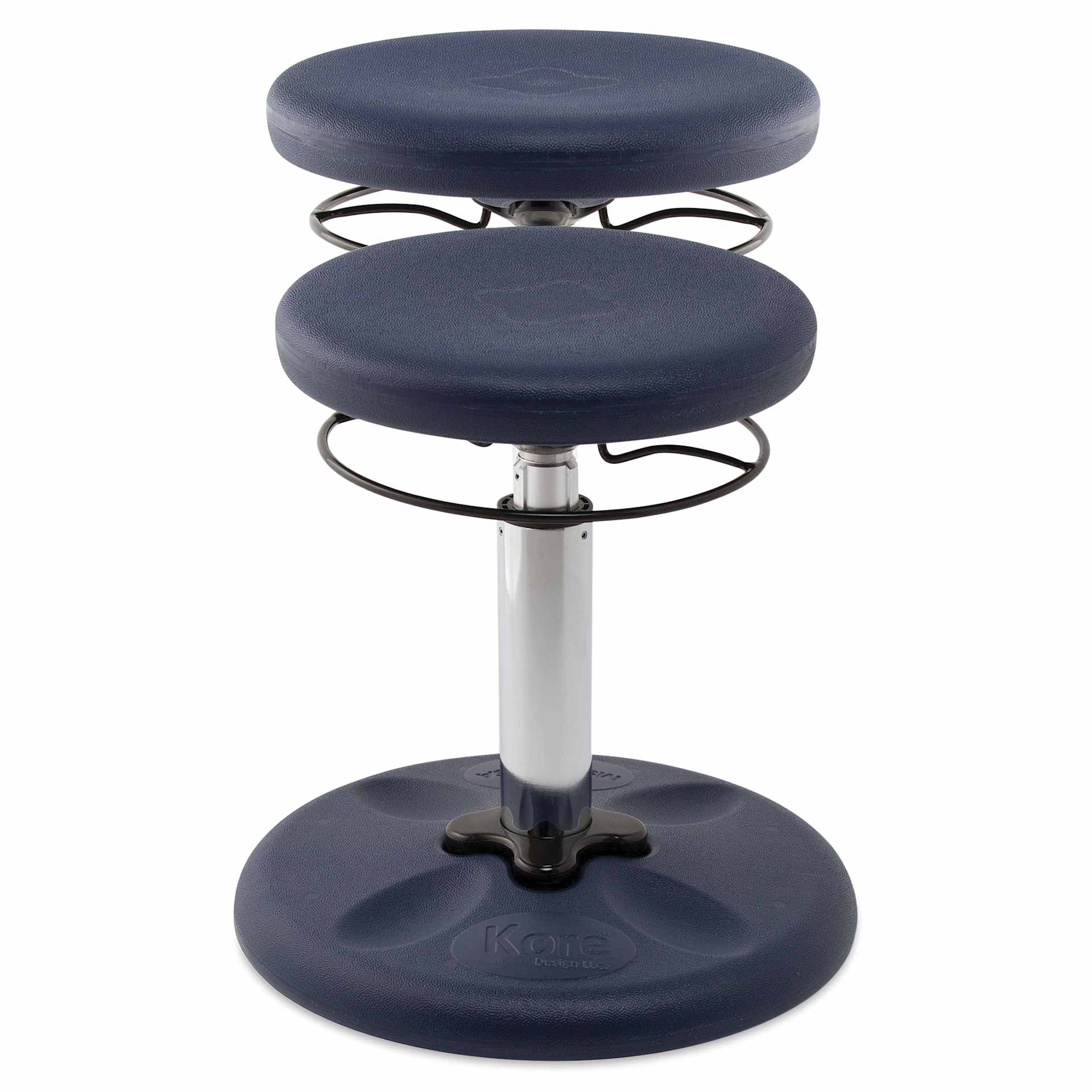 Kore Design Kids Adjustable Chair - Dark Blue - raised and unraised
