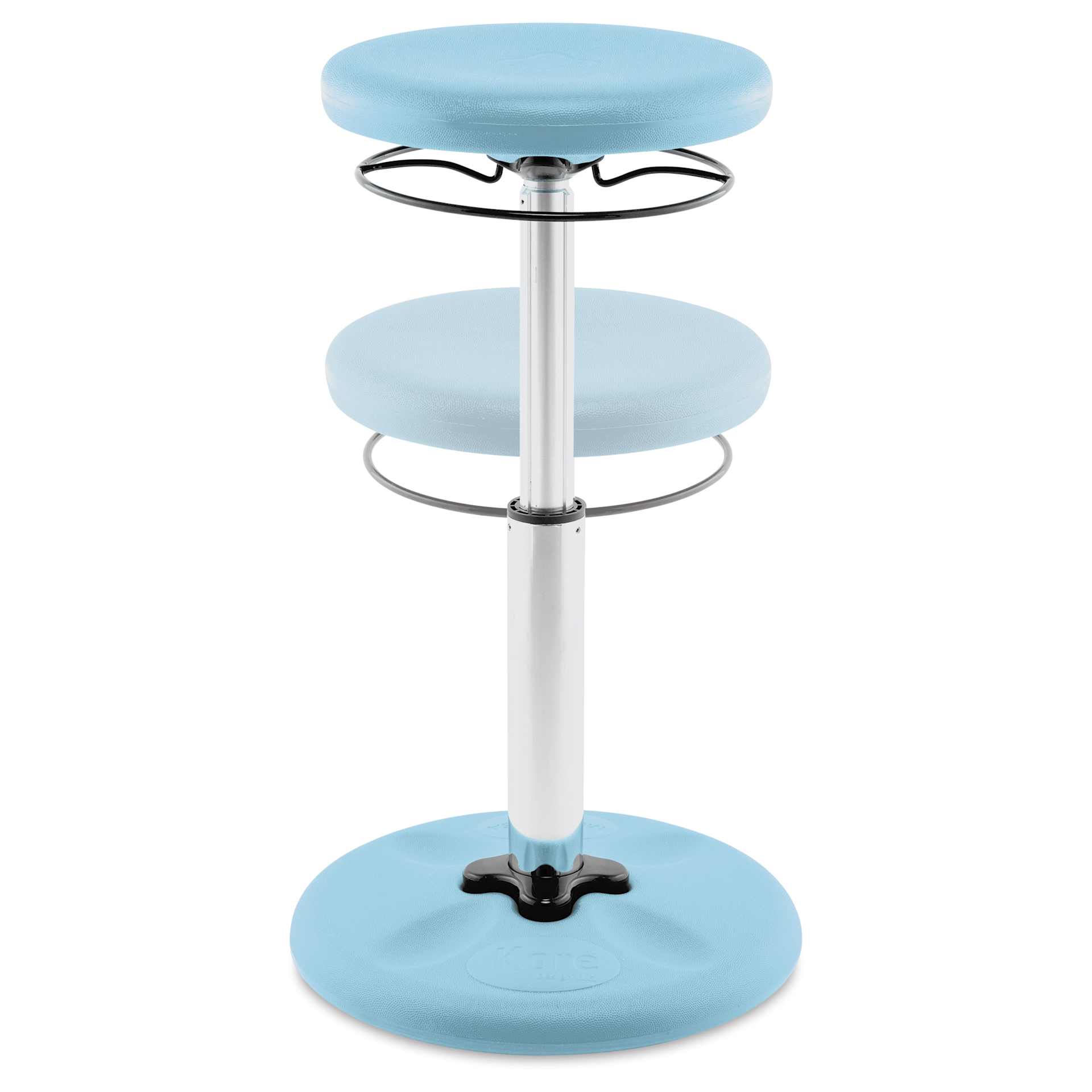 Kore Design Kids Tall Adjustable Chair - Pale Blue - raised and unraised