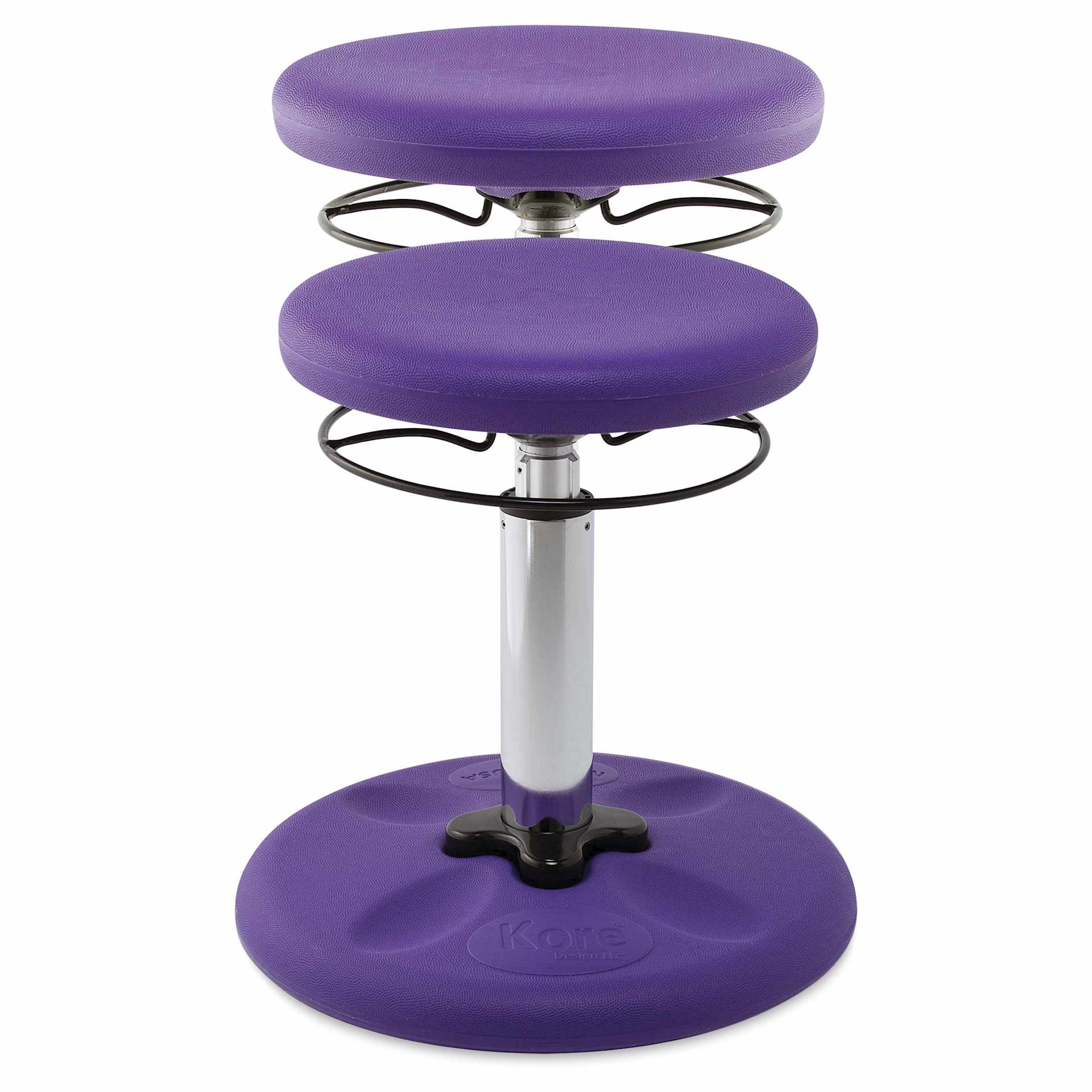 Kore Design Kids Adjustable Chair - Purple - raised and unraised