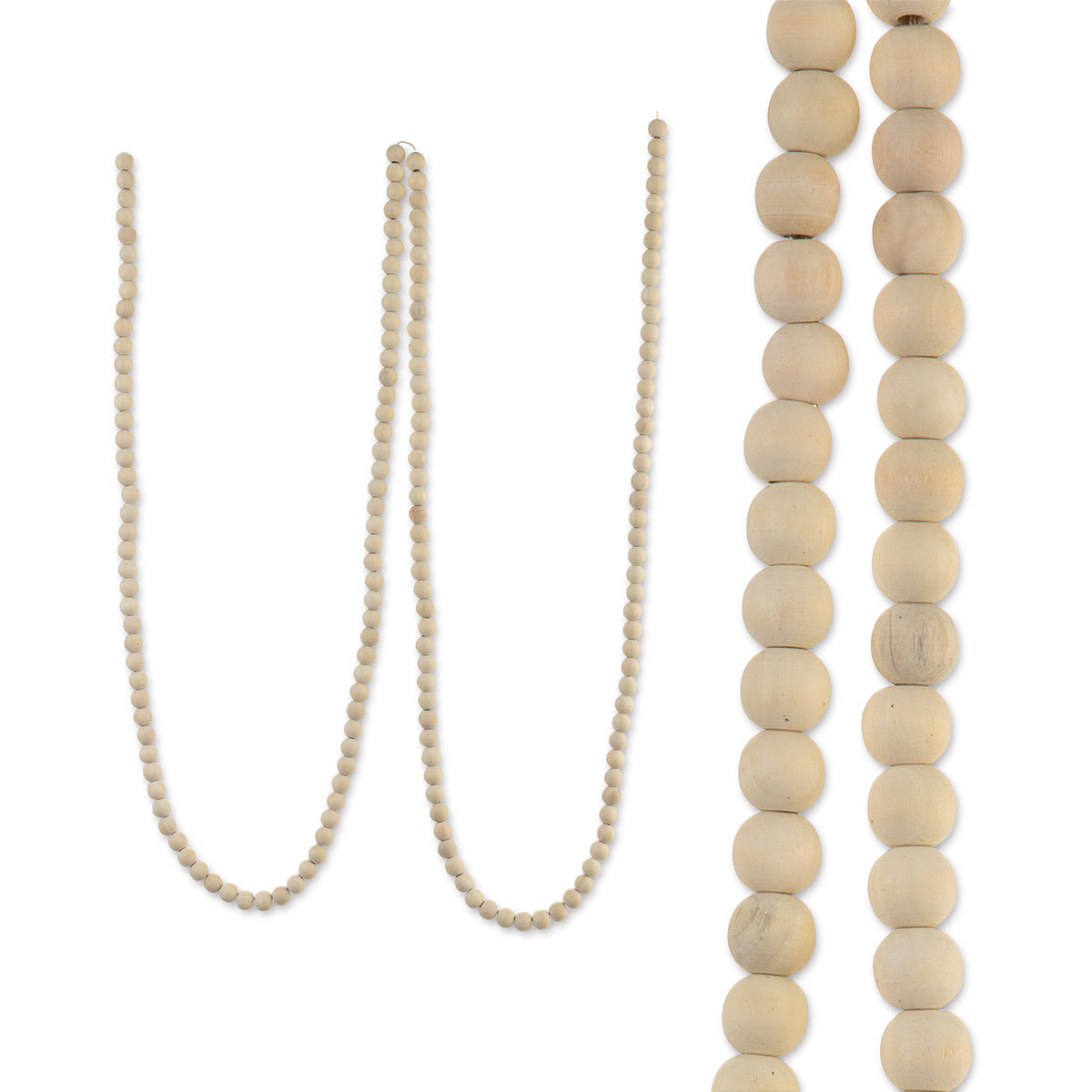 Darice Natural Wood Bead Garland