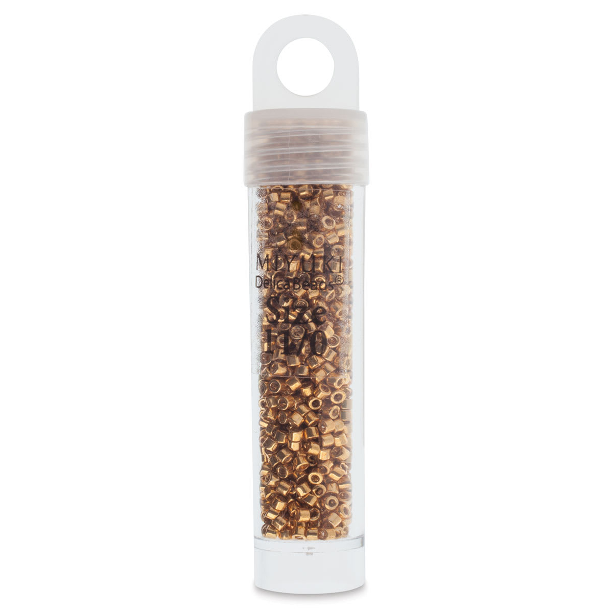 John Bead Miyuki Delica Glass Beads - Yellow Gold, Galvanized, 11/0, 5.2 g
