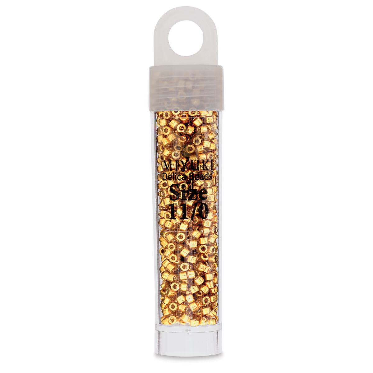 John Bead Miyuki Delica Glass Beads - Duracoat Gold, Galvanized, 11/0, 5.2 g