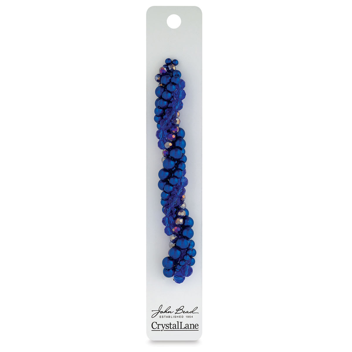 John Bead Twisted Crystal Bead Strands - Siberian Squill - front of packaging