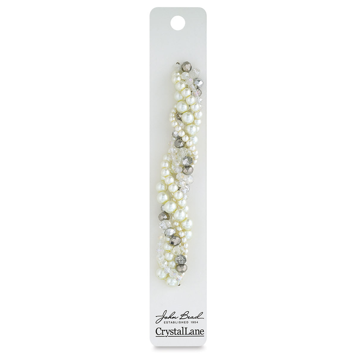 John Bead Twisted Crystal Bead Strands - Baneberry - front of packaging