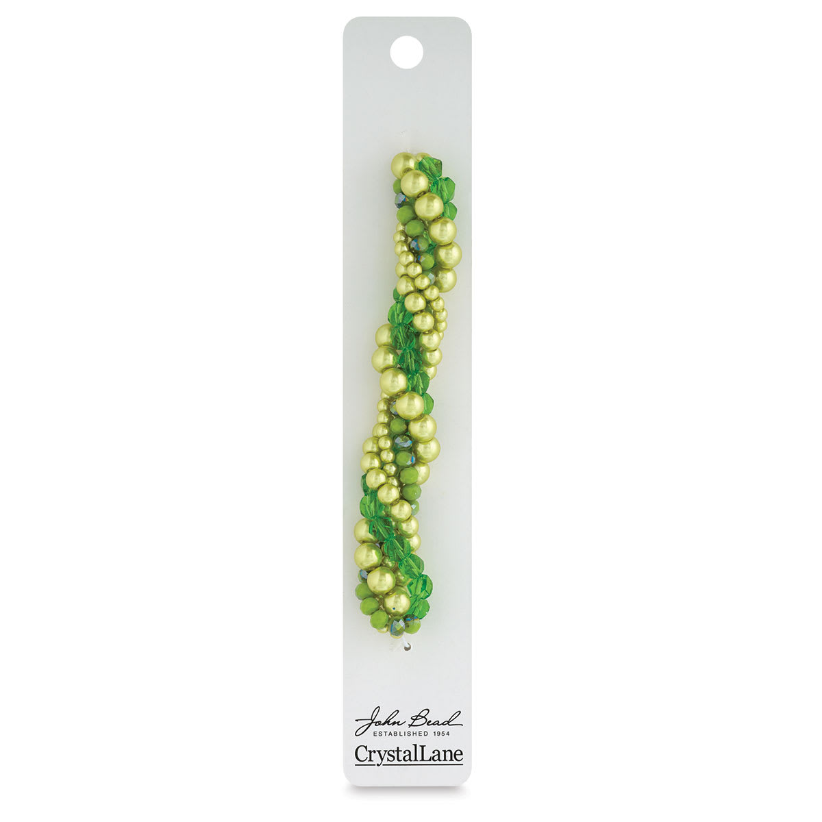 John Bead Twisted Crystal Bead Strands - Zinnia - front of packaging