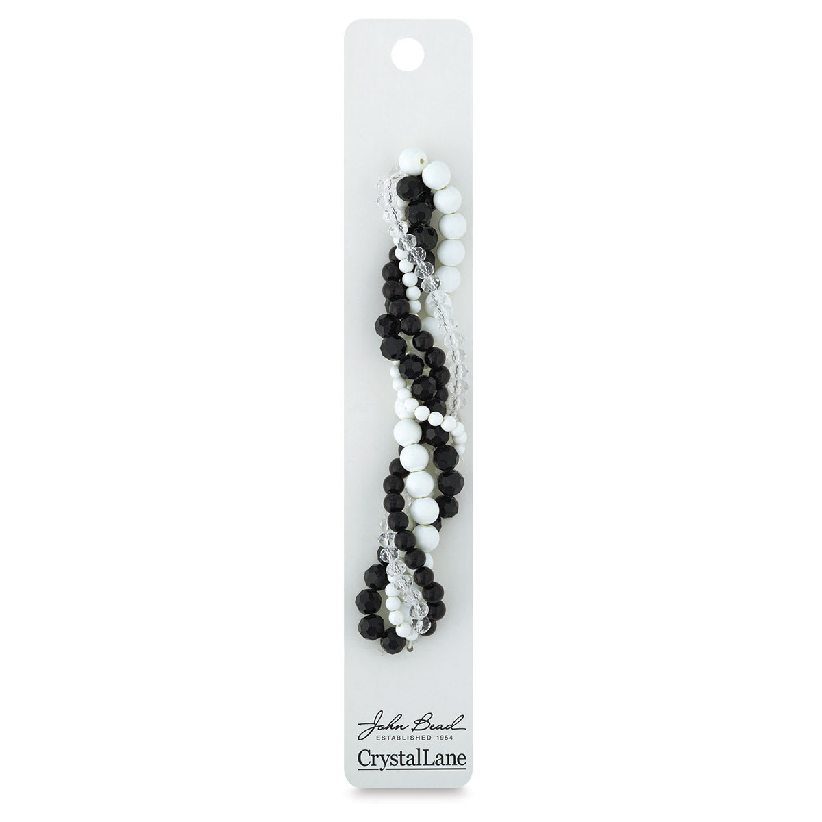 John Bead Twisted Crystal Bead Strands - Tuberose - front of packaging