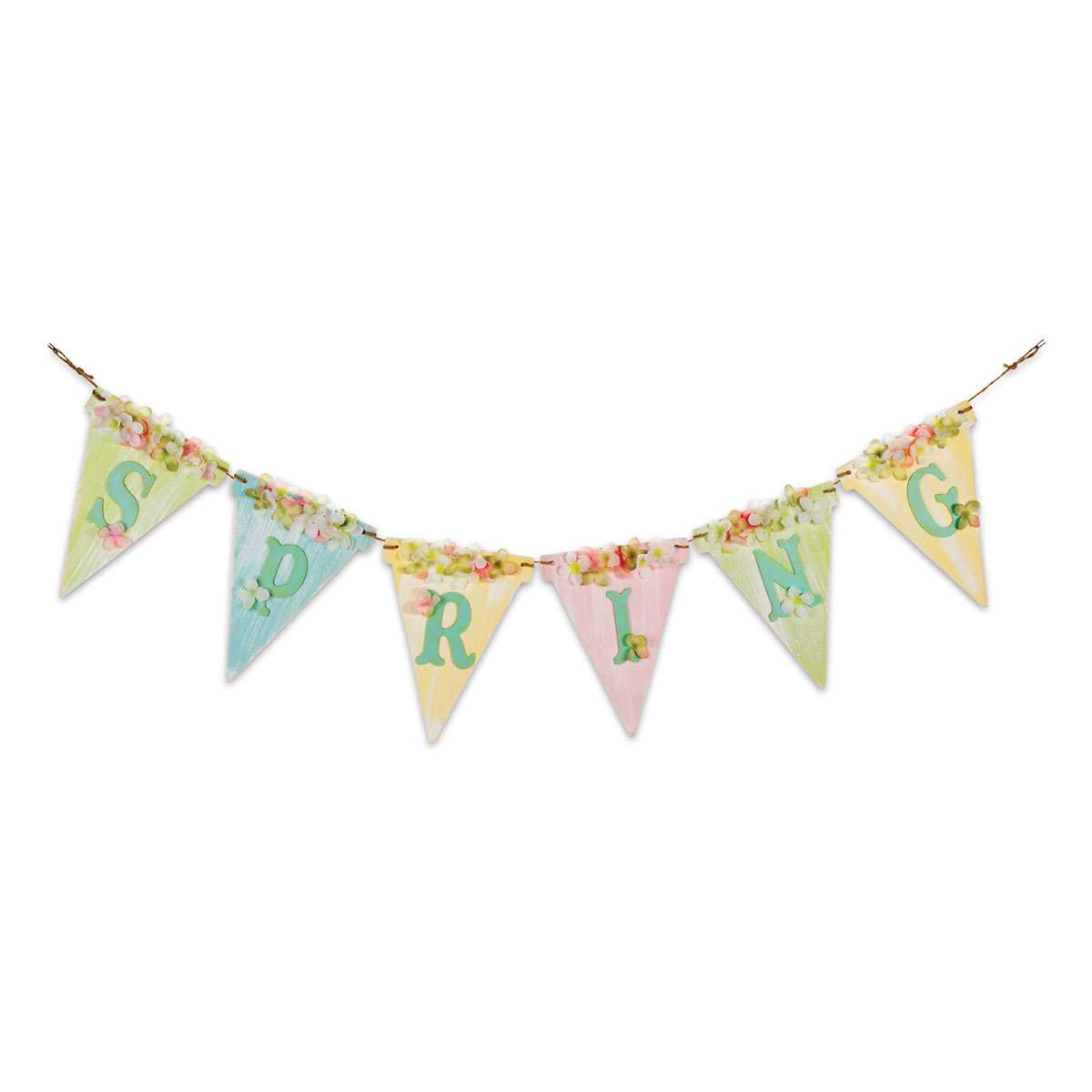 Darice Wood Banners - Pennant, 7 ft, Sample Artwork