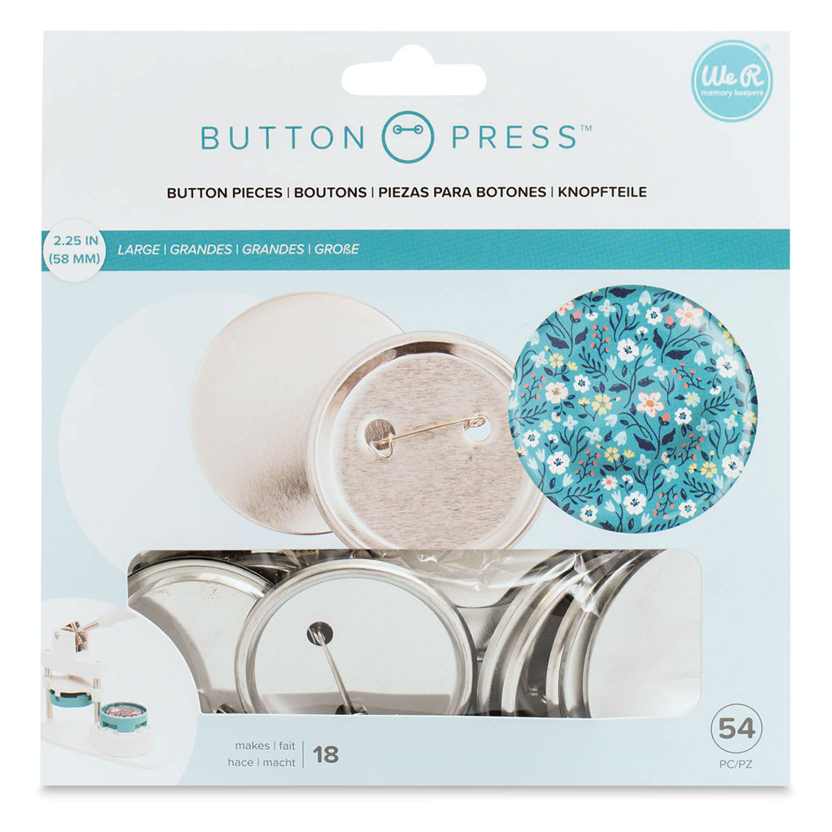 We R Memory Keepers Button Press Refills - Large (Front of packaging)