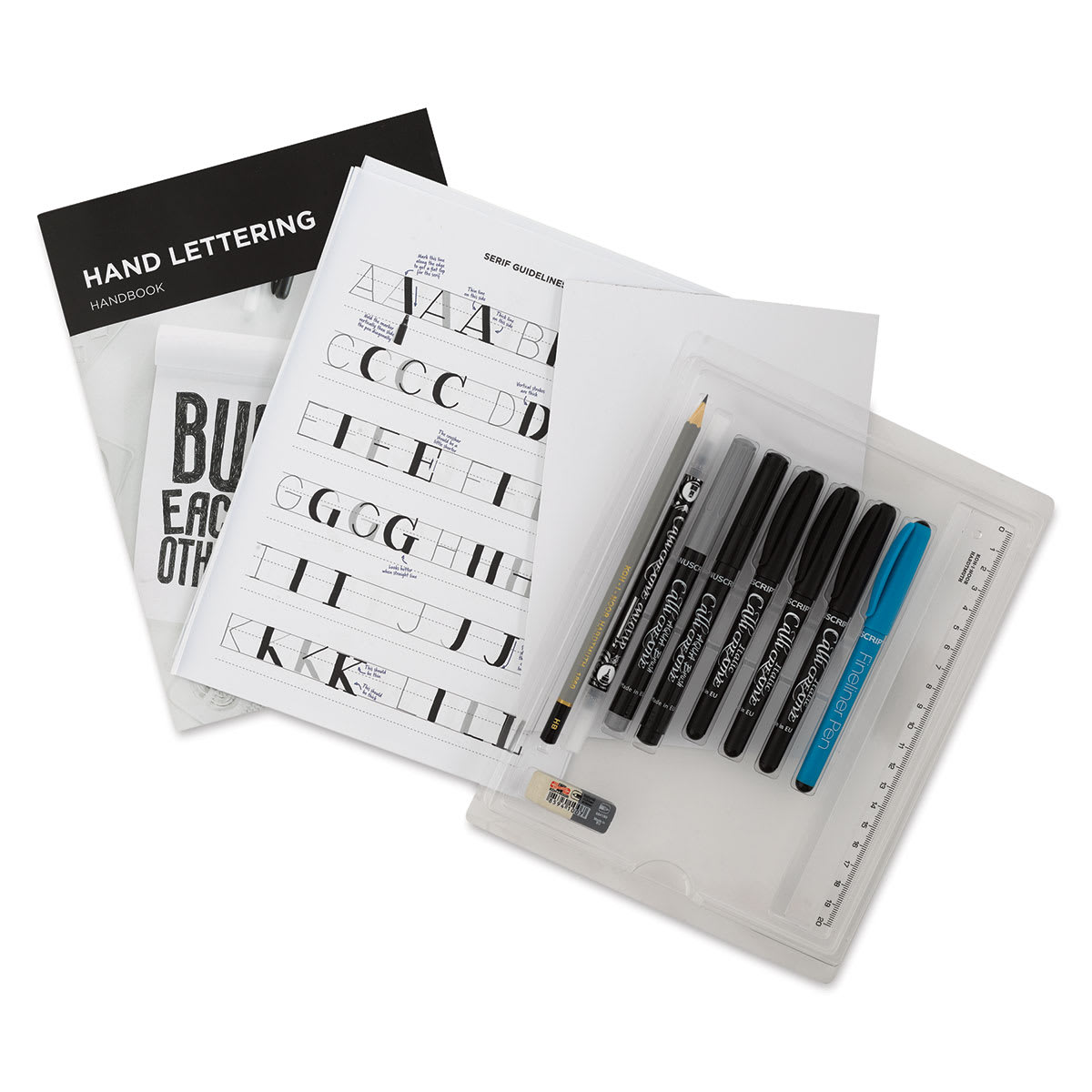 Manuscript Class Hand Lettering Kit (set contents)