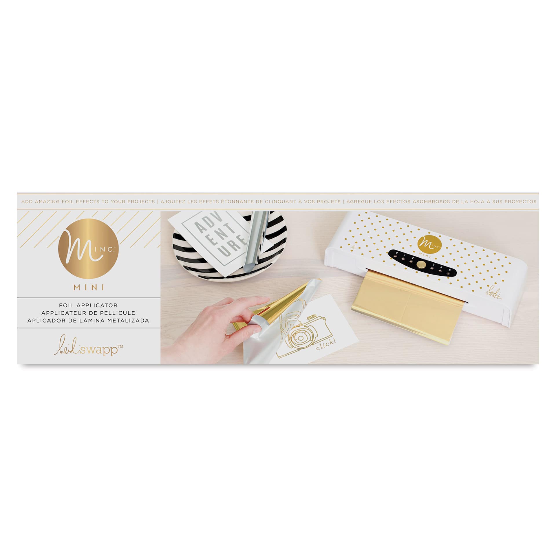 Heidi Swapp Mini Minc Foil Applicator and Starter Kit - 6", front of the packaging