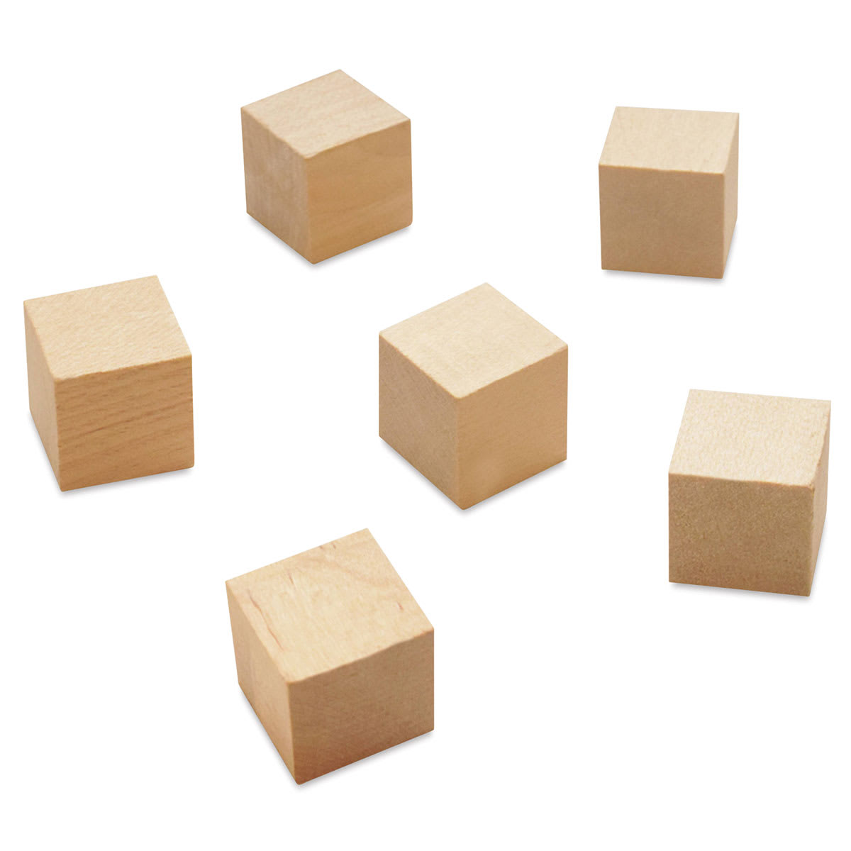 Krafty Kids Wood Craft Cubes - 1", Package of 6