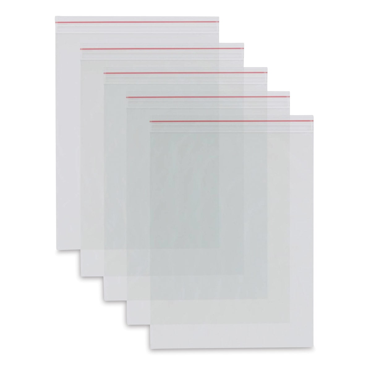 Craft Medley Zipper Lock Bags - 6" W x 8" L, Package of 15