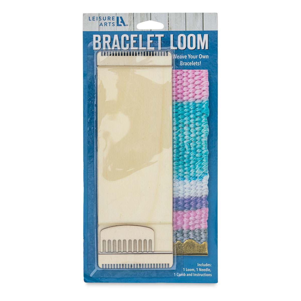 Leisure Arts Bracelet Loom (Front of packaging)