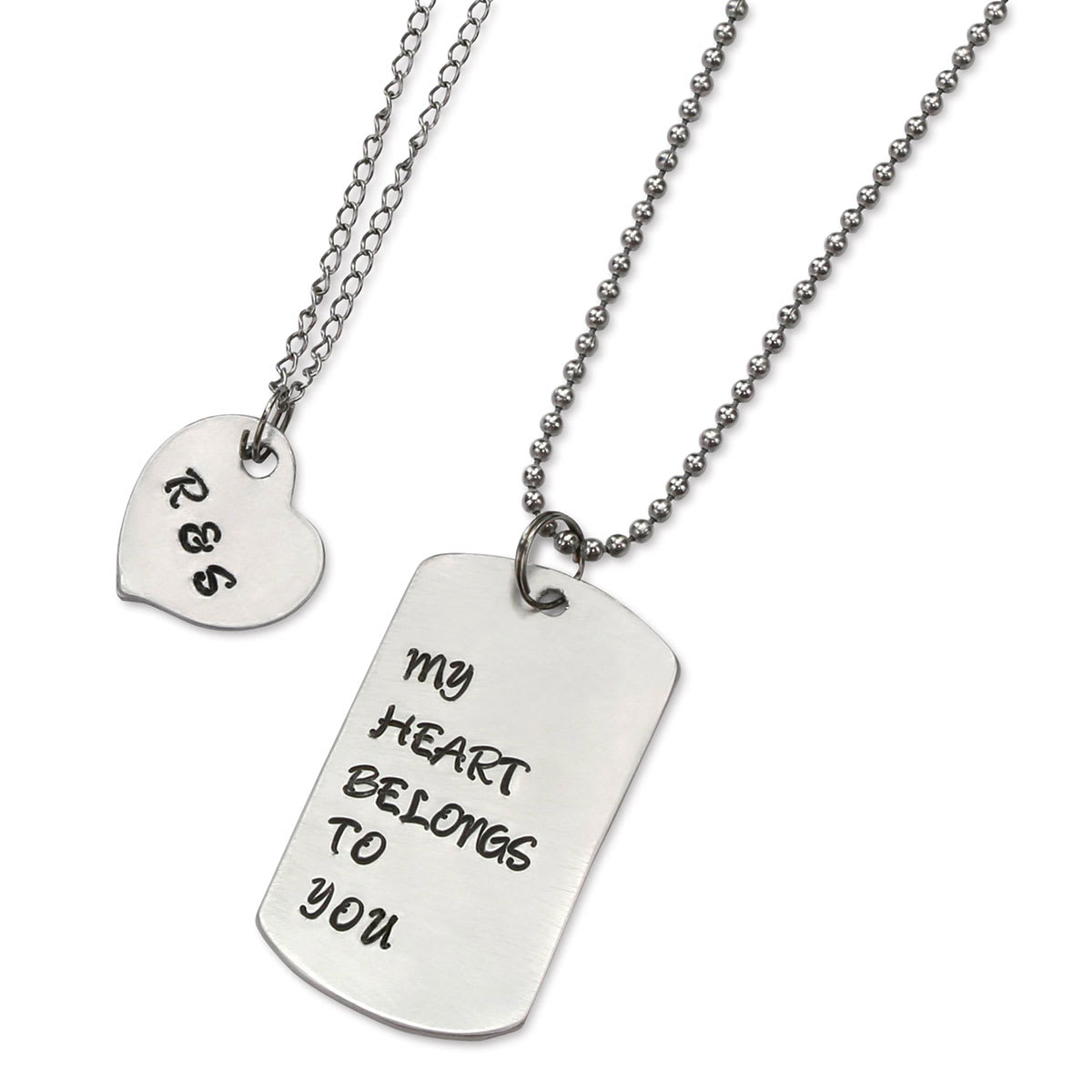 ImpressArt Stamp It Yourself Necklace Kit - Dog Tag and Heart, stamped necklaces