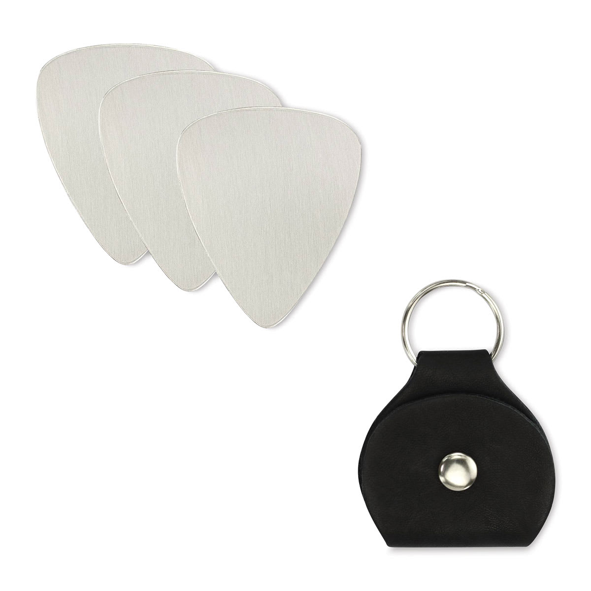 ImpressArt Stamp It Yourself Personal Accessory Kit - Guitar Pick, contents laid out