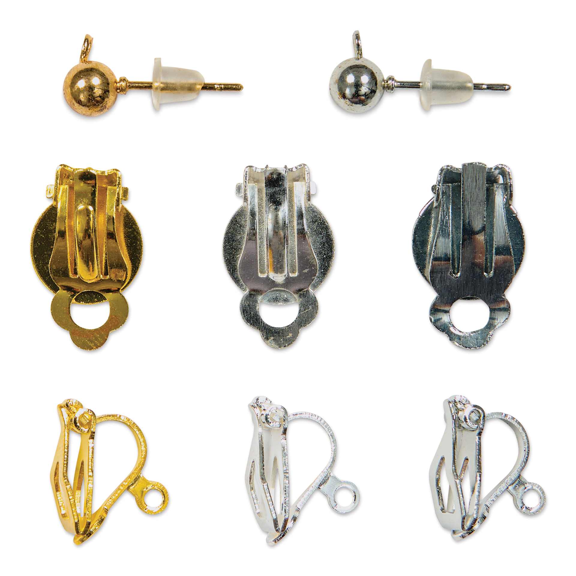 John Bead Jewelry Finding Set - Earring Mix, Assorted Colors, Package of 80 - one of each