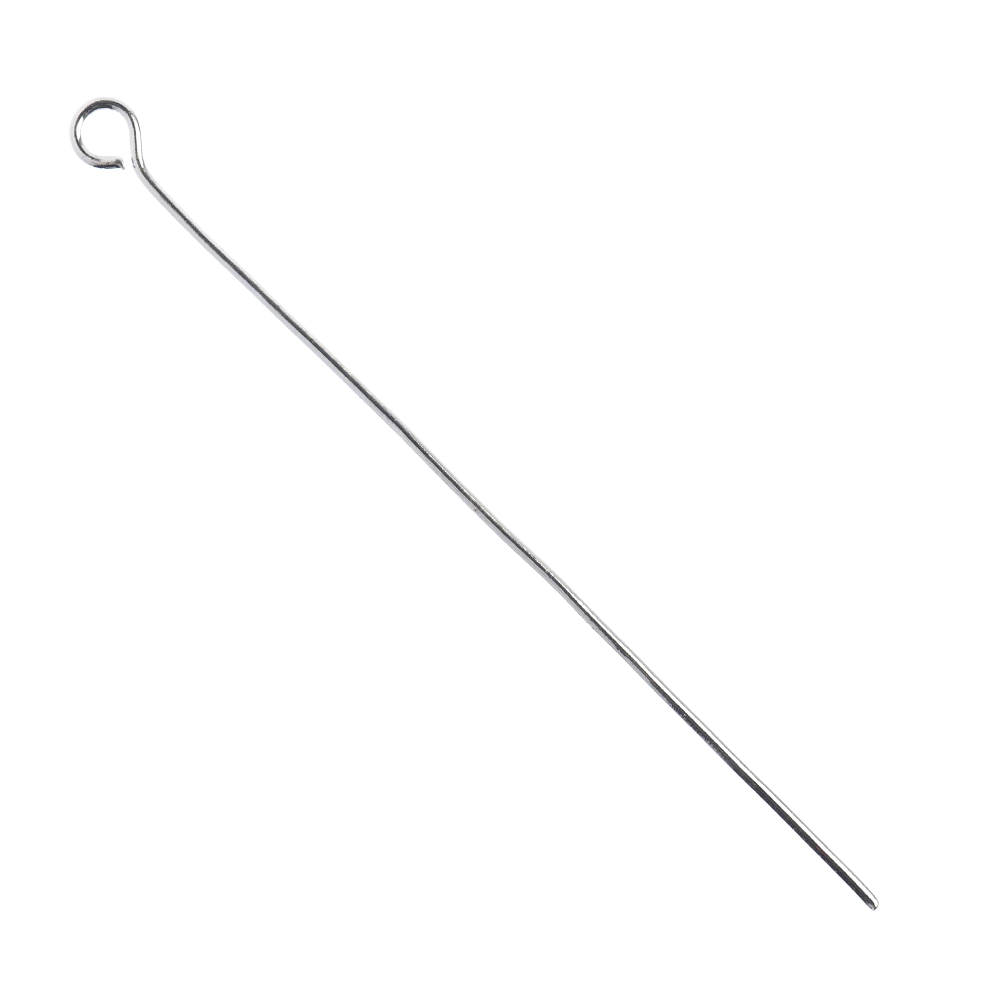 John Bead Must Have Findings Eye Pins - Pkg of 60, Silver