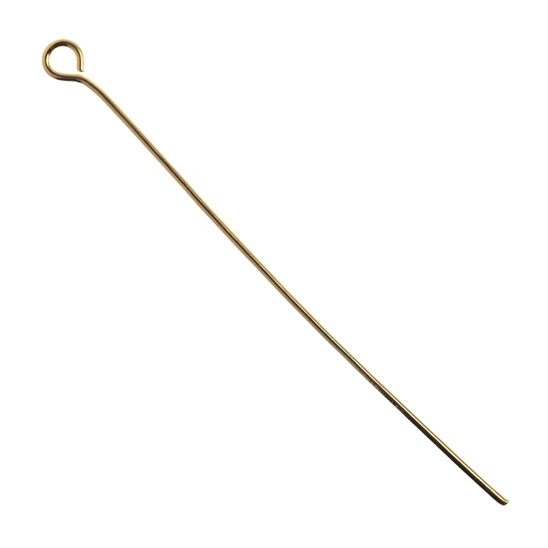 John Bead Must Have Findings Eye Pins - Pkg of 60, Gold