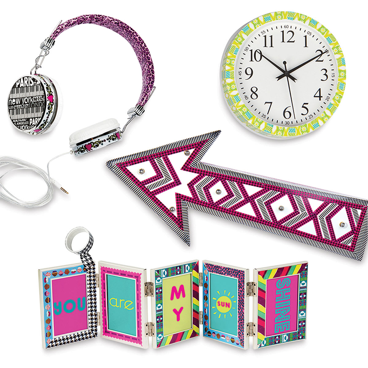 Fashion Angels Washi Tape - Finished examples decorated with washi tape