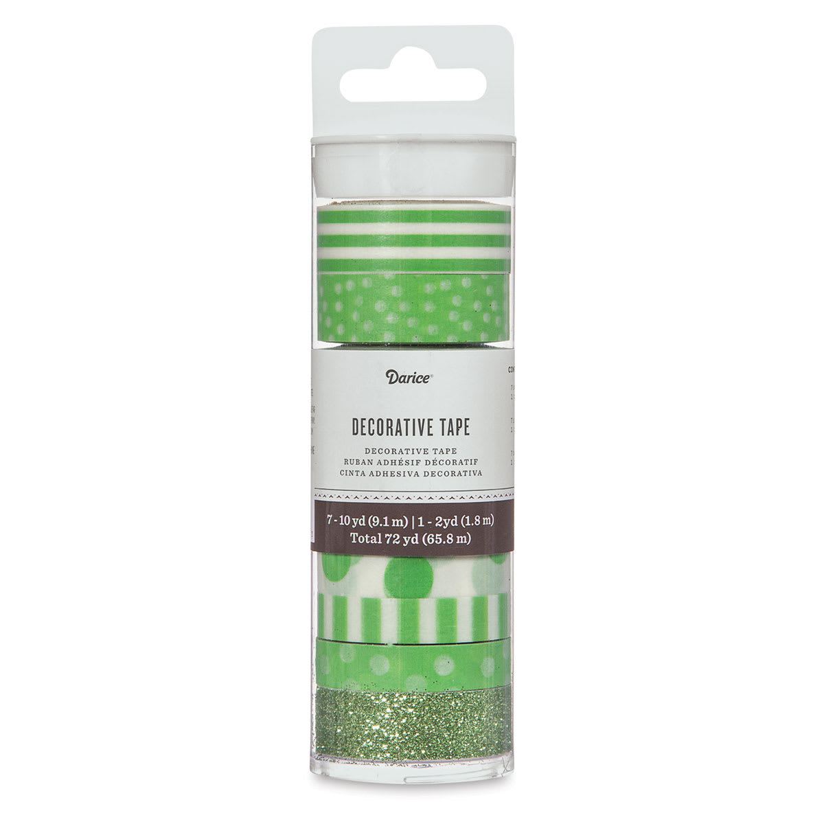 Darice Washi Tape - Green, Set of 8