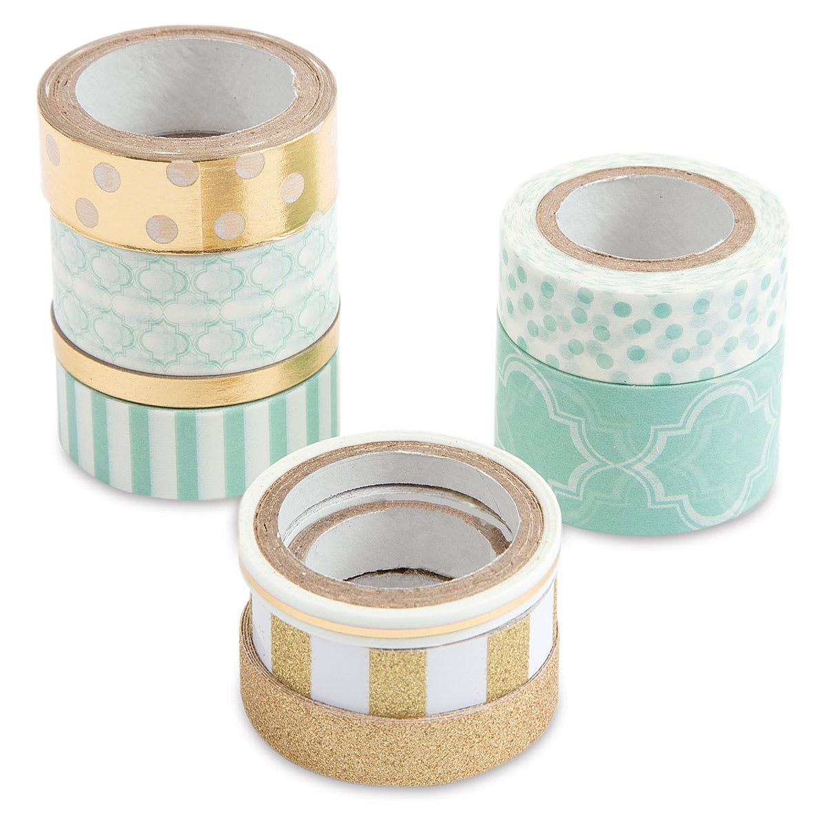 Darice Washi Tape - Mint, Set of 8