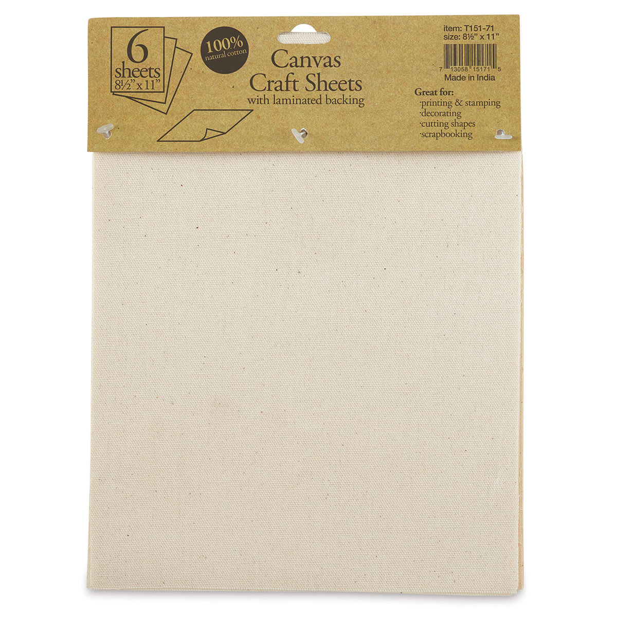 Harvest Imports Craft Canvas Sheets - Canvas Package of 6 Sheets shown