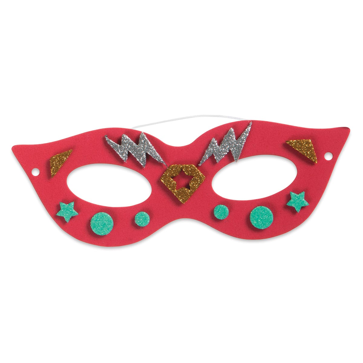Darice Foam Mask Kit - Party Platter Masks (Finished example)