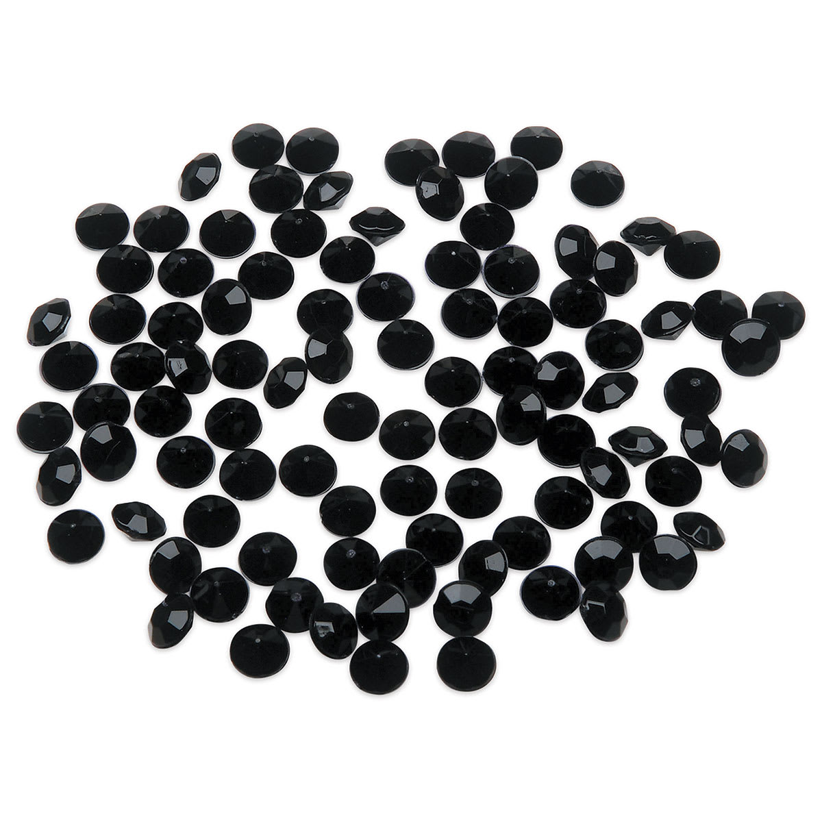 Darice Diamond Ice Gems - Black, Pkg of 2000