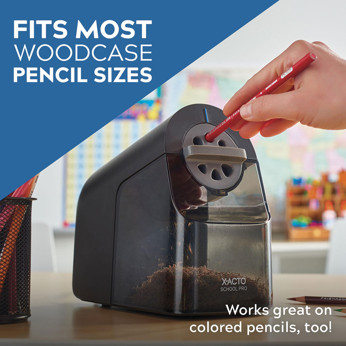 X-Acto School Pro Electric Pencil Sharpener (Fits most woodcase pencil sizes)