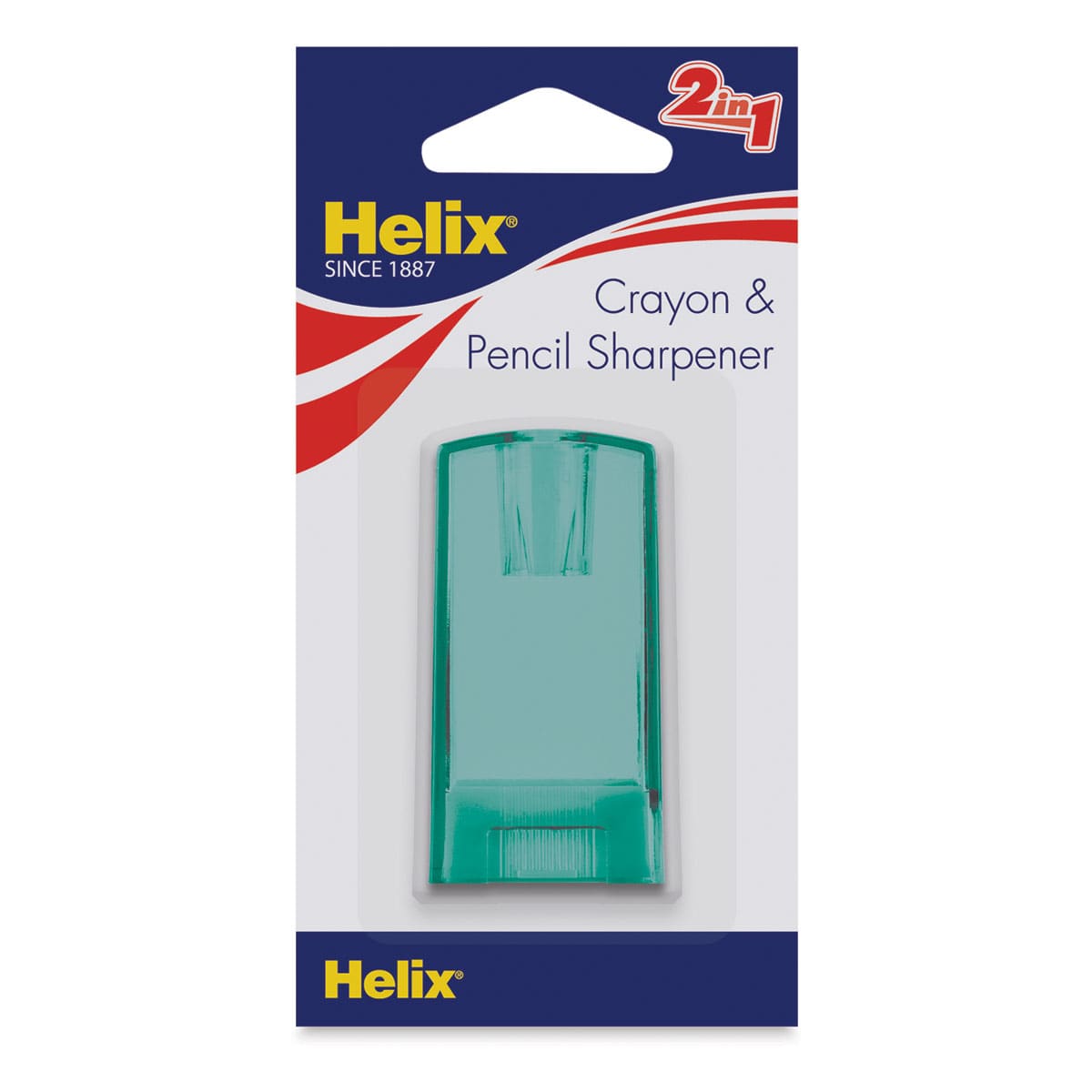 Helix Crayon and Pencil Sharpener - Teal (chosen at random, color may vary)