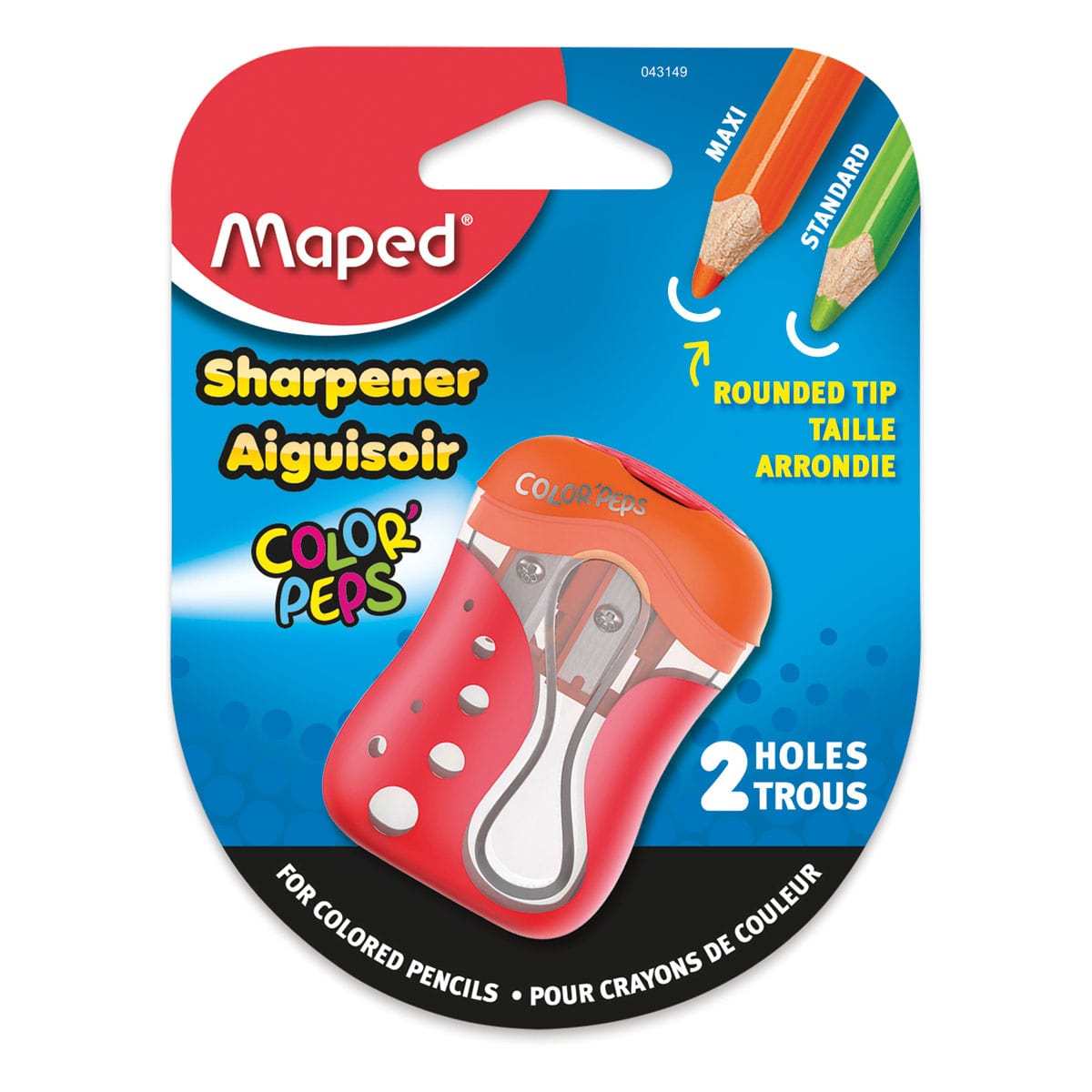 Maped Color'Peps 2-Hole Colored Pencil Sharpener (in package)