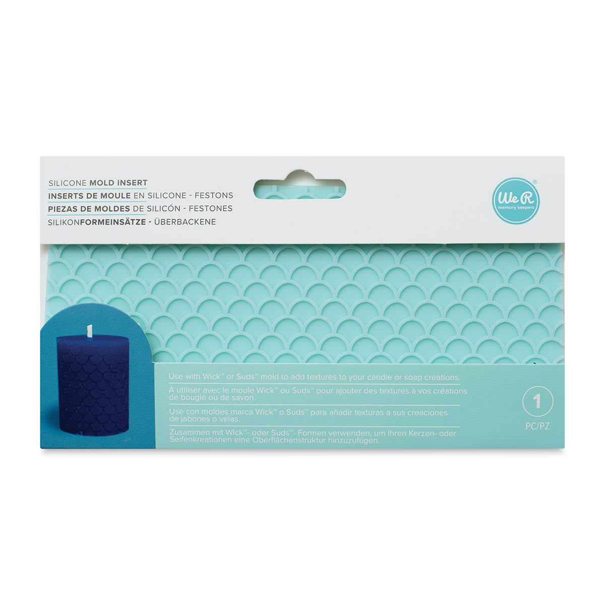 We R Memory Keepers Silicone Mold Wrap - Scallops, 4"H x 7"L (In packaging)