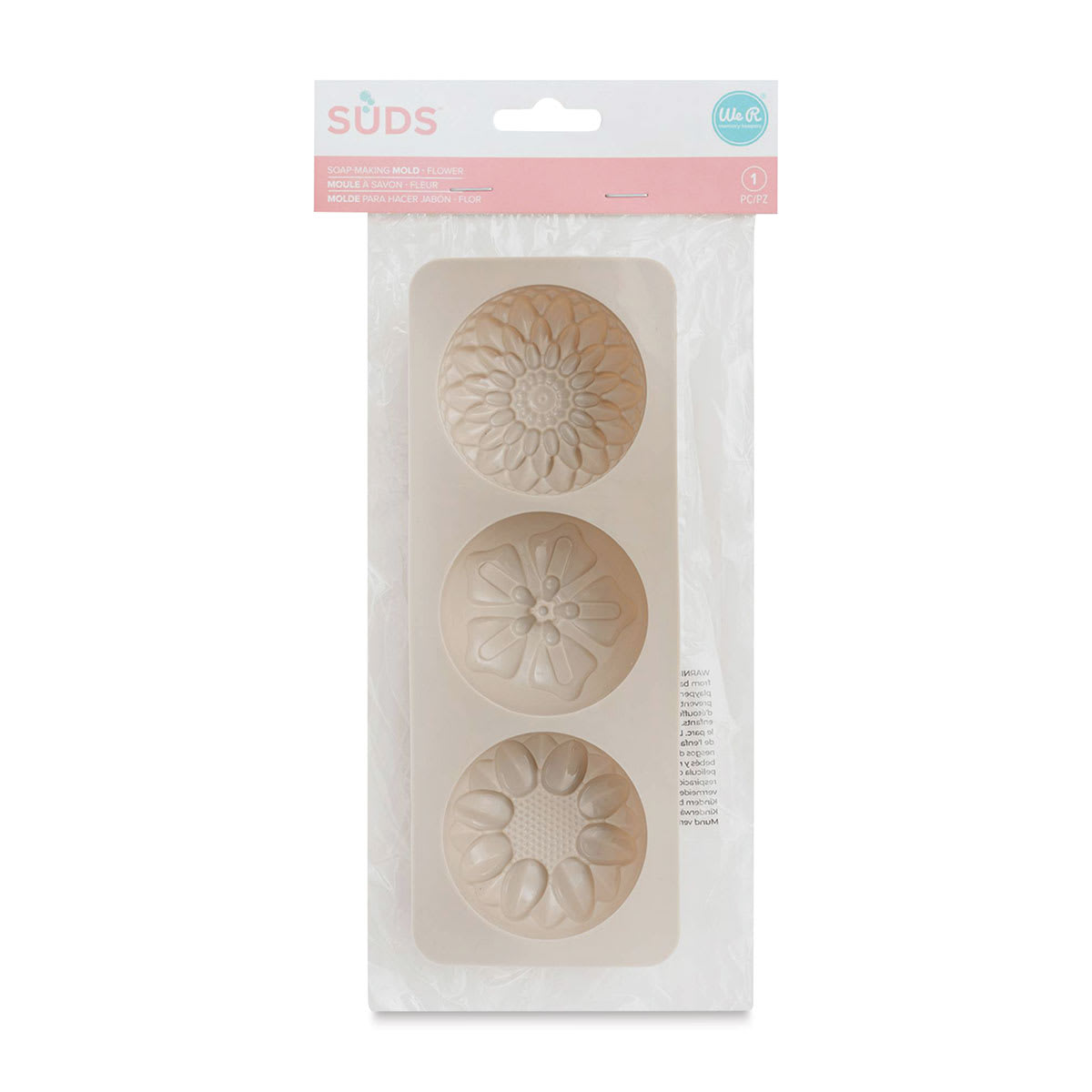 We R Memory Keepers Suds Soap Making Molds - Flowers in packaging