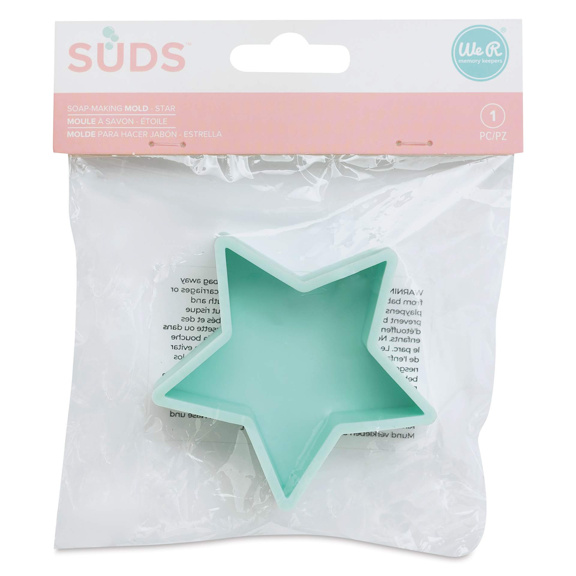 We R Memory Keepers Suds Soap Making Mold - Star front of packaging