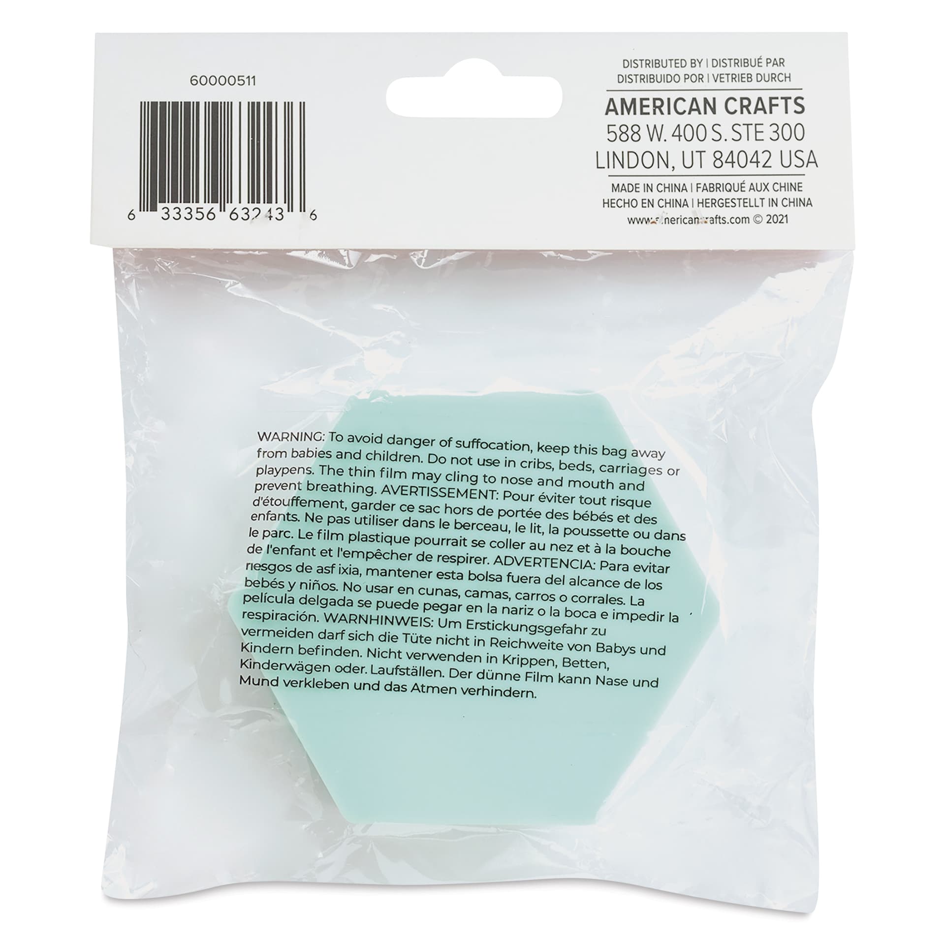 We R Memory Keepers Suds Soap Making Mold - Hexagon back of packaging