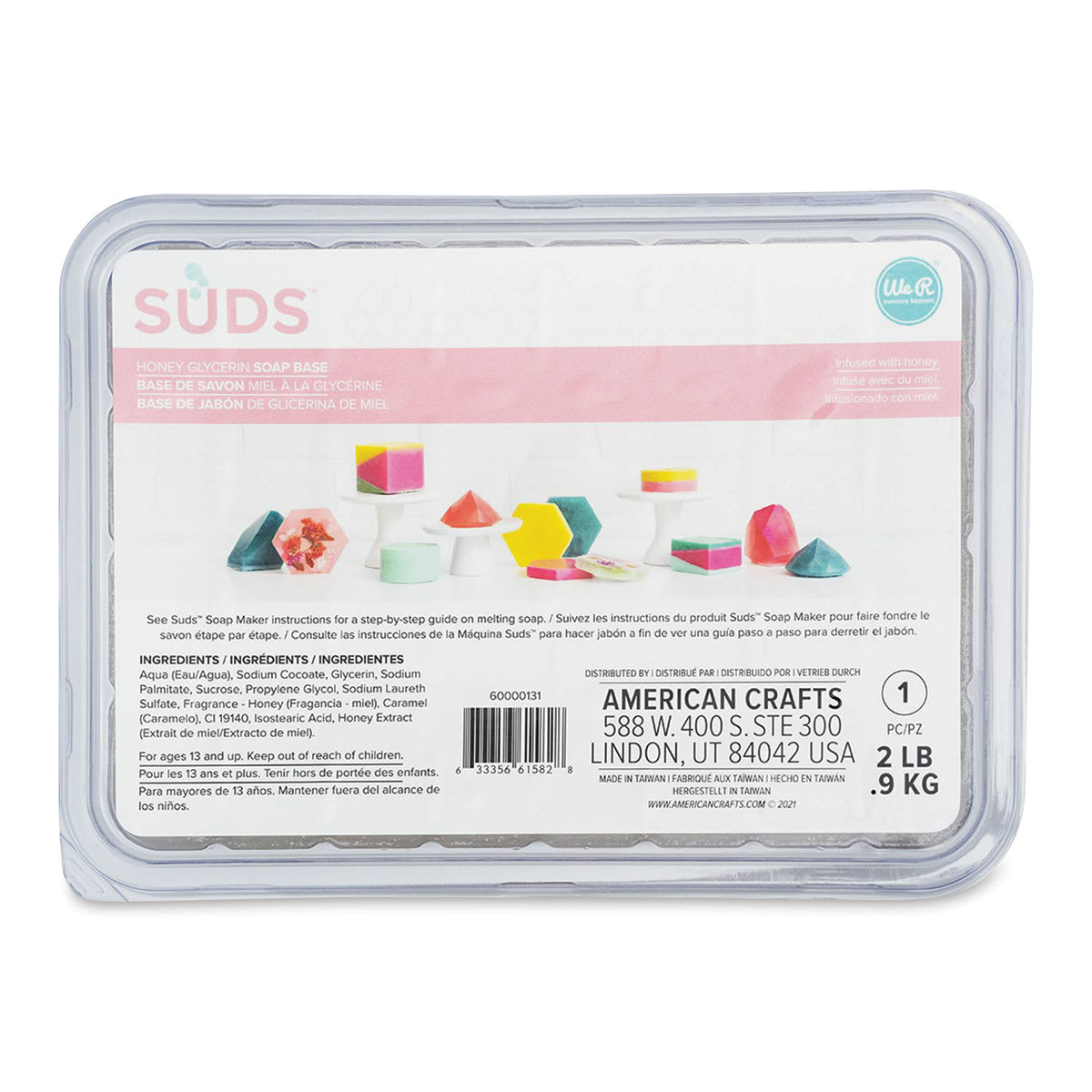 We R Memory Keepers Suds Soap Base - Honey, 2 lb (In packaging)