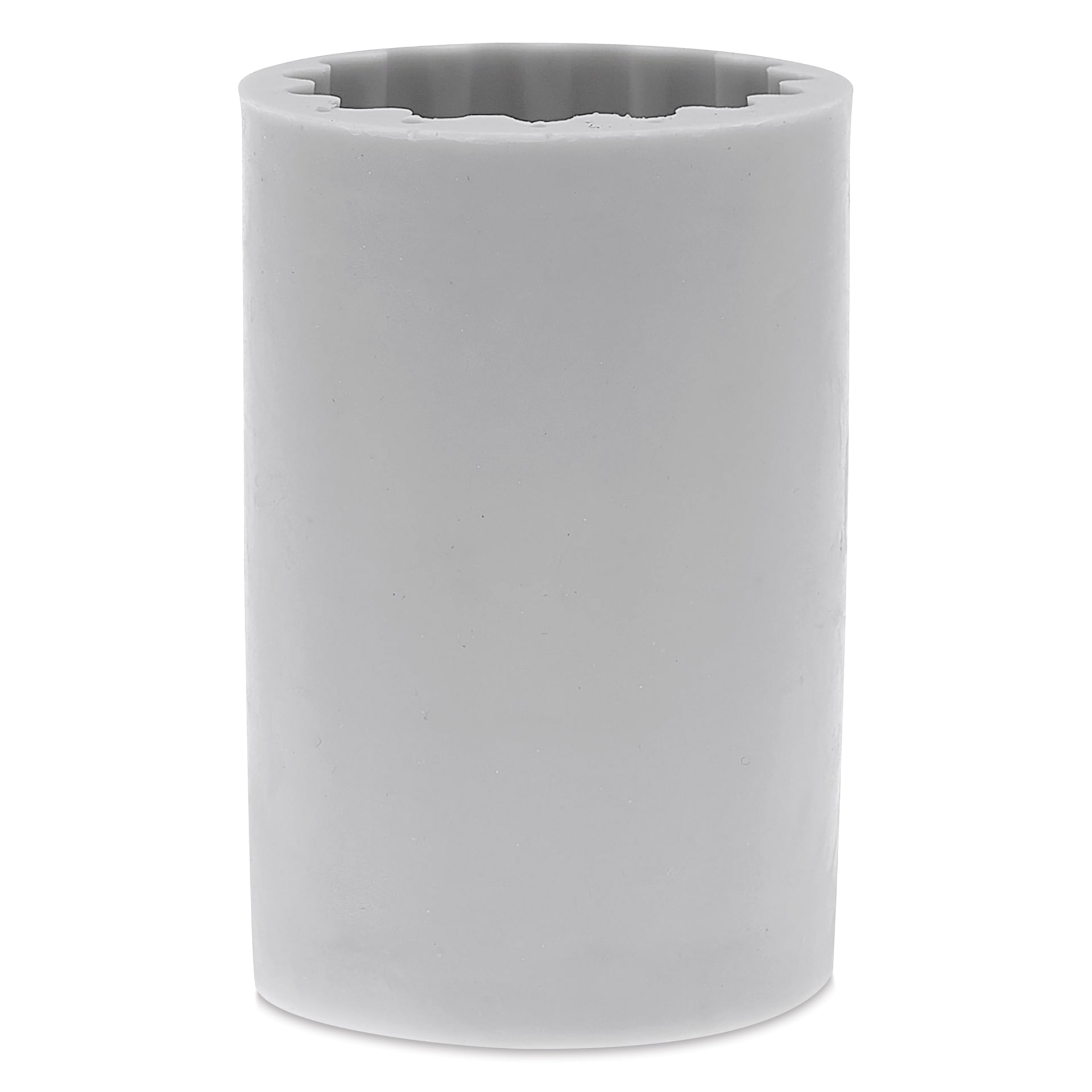 Rico Design Silicone Candle Mold - Fluted Cylinder, 2.4" x 2.4" x 3.5" - upright