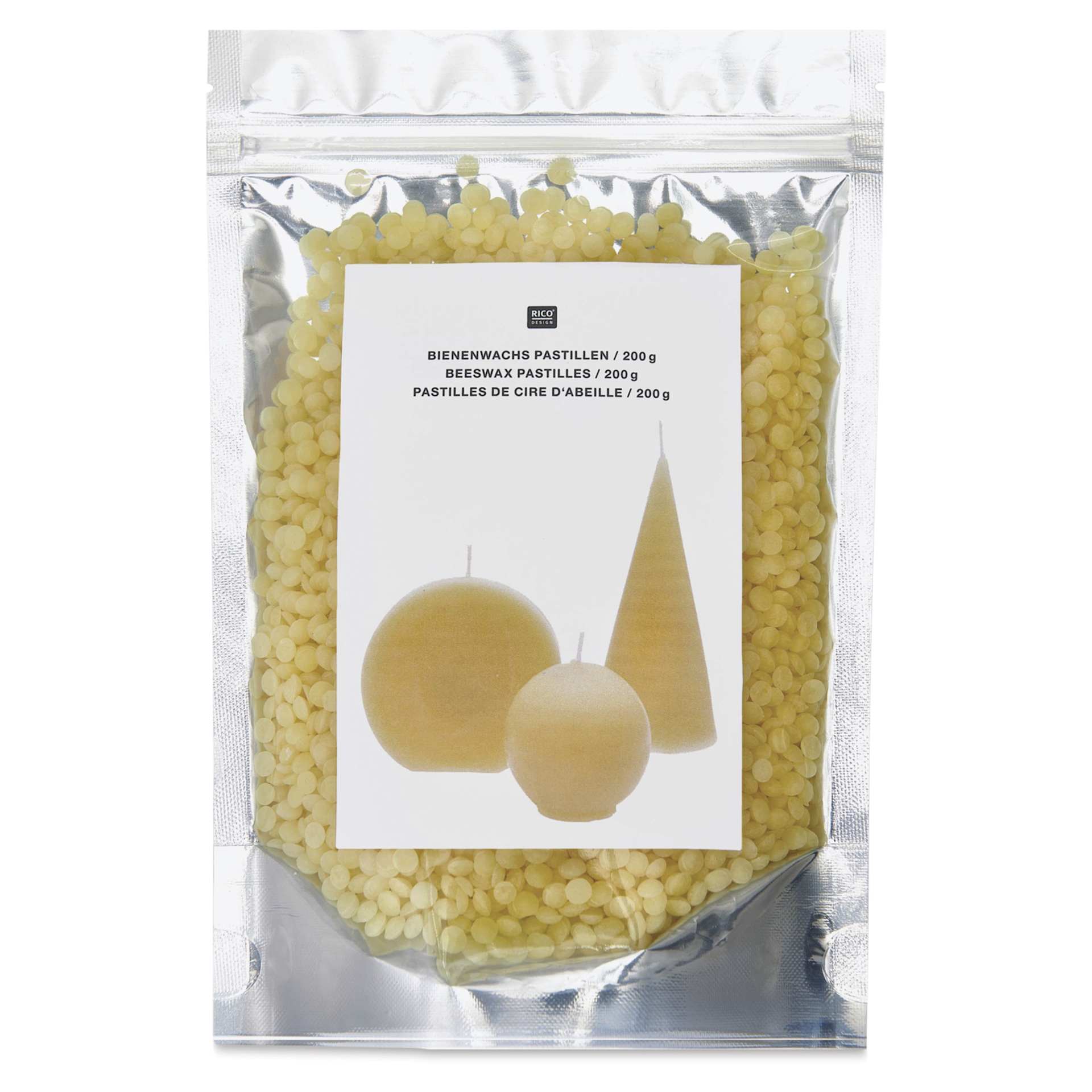 Rico Design Beeswax Pastilles - 200 g - front of packaging