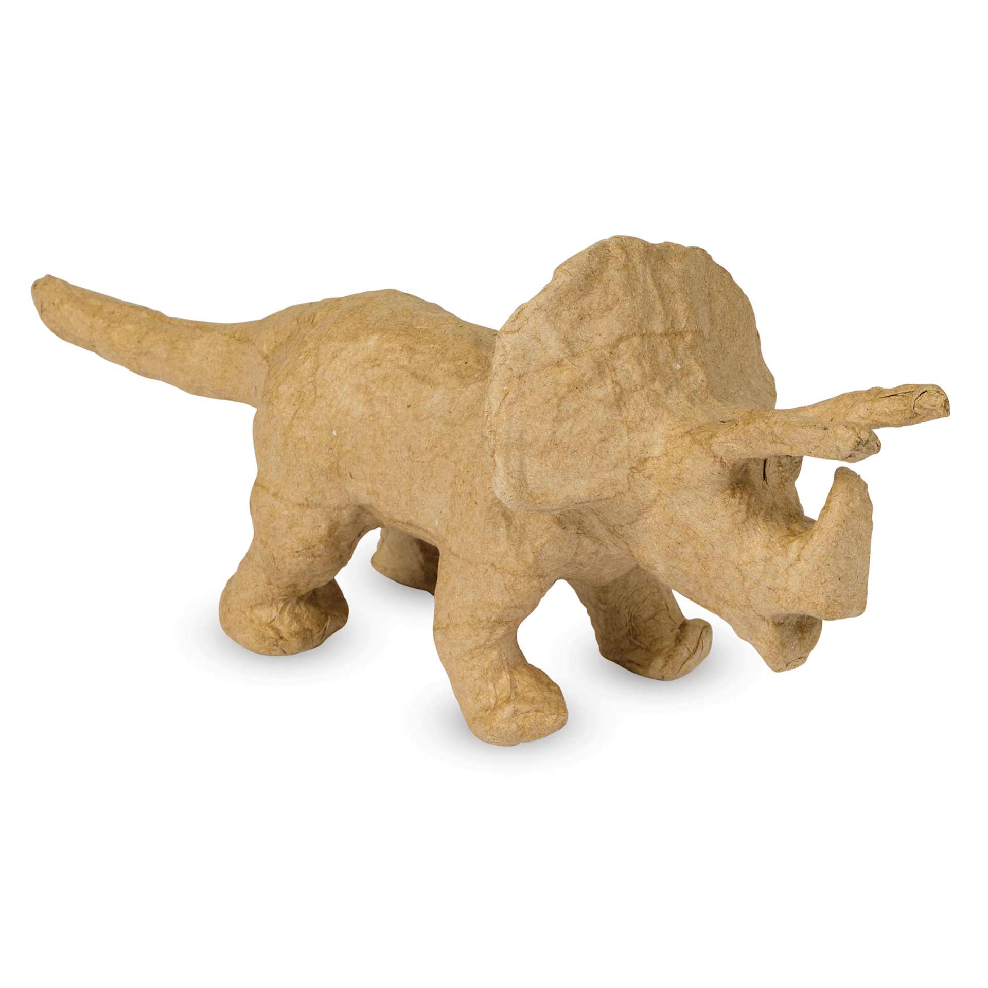 DecoPatch Small Paper Mache Animal - Triceratops