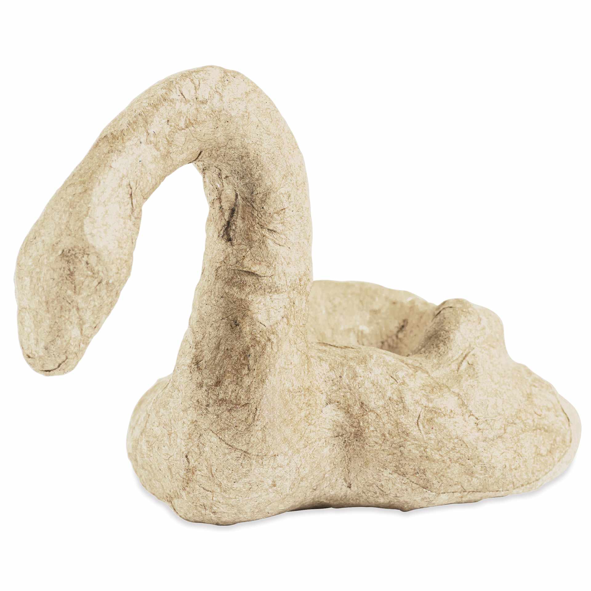 DecoPatch Small Paper Mache Animal - Snake - angled left