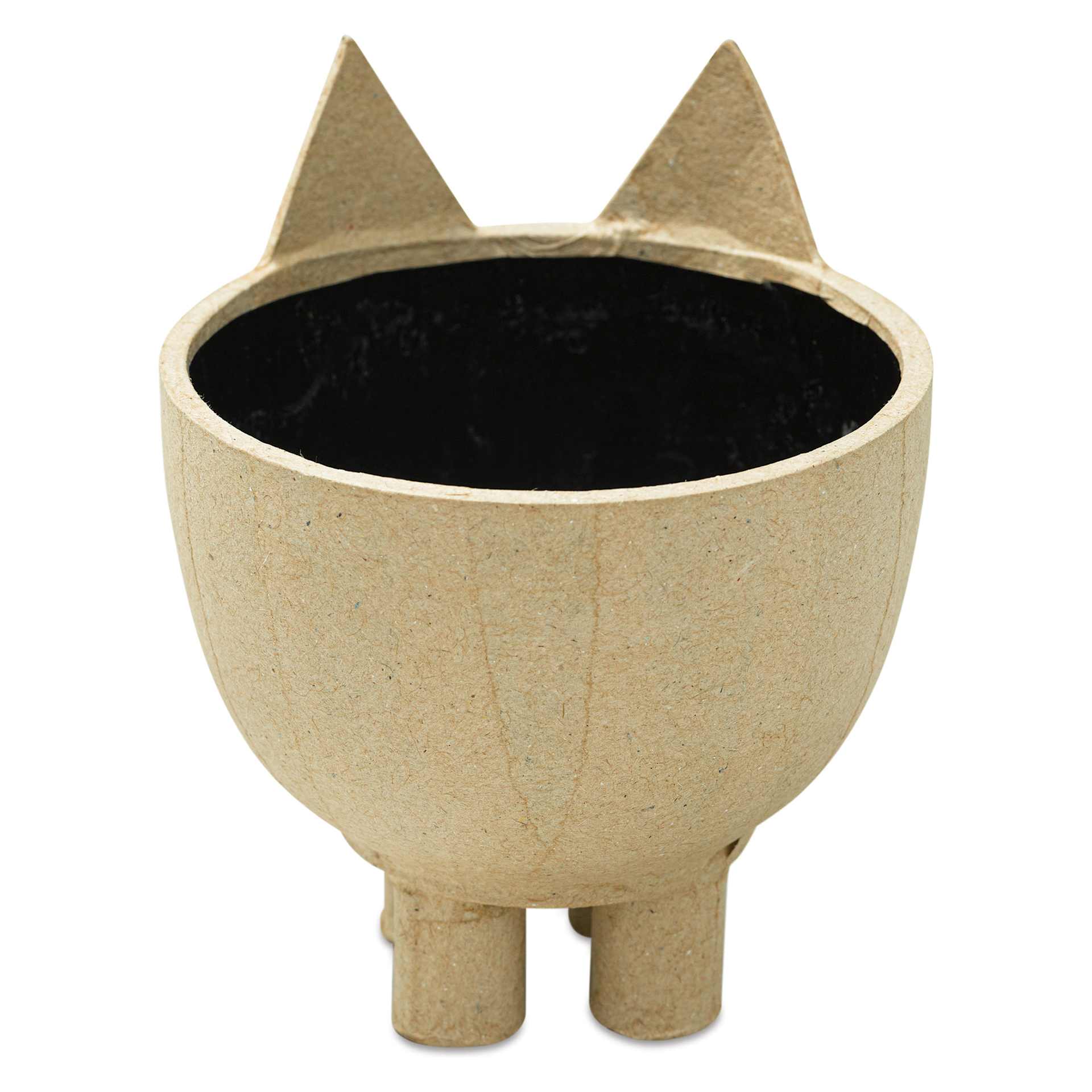 DecoPatch Paper Mache Planter - Cat, back