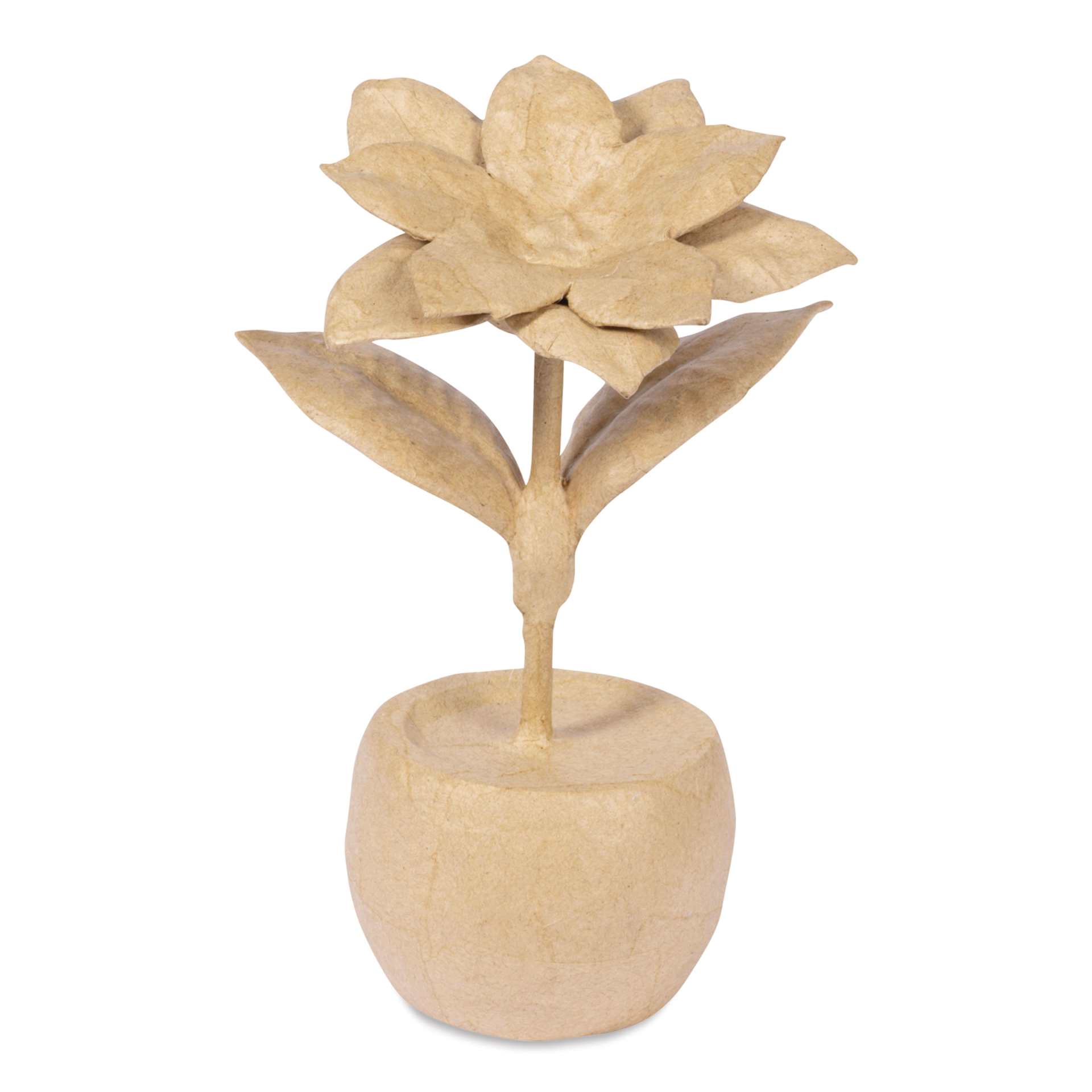 Decopatch Paper Mache Potted Flowers - Poinsettia