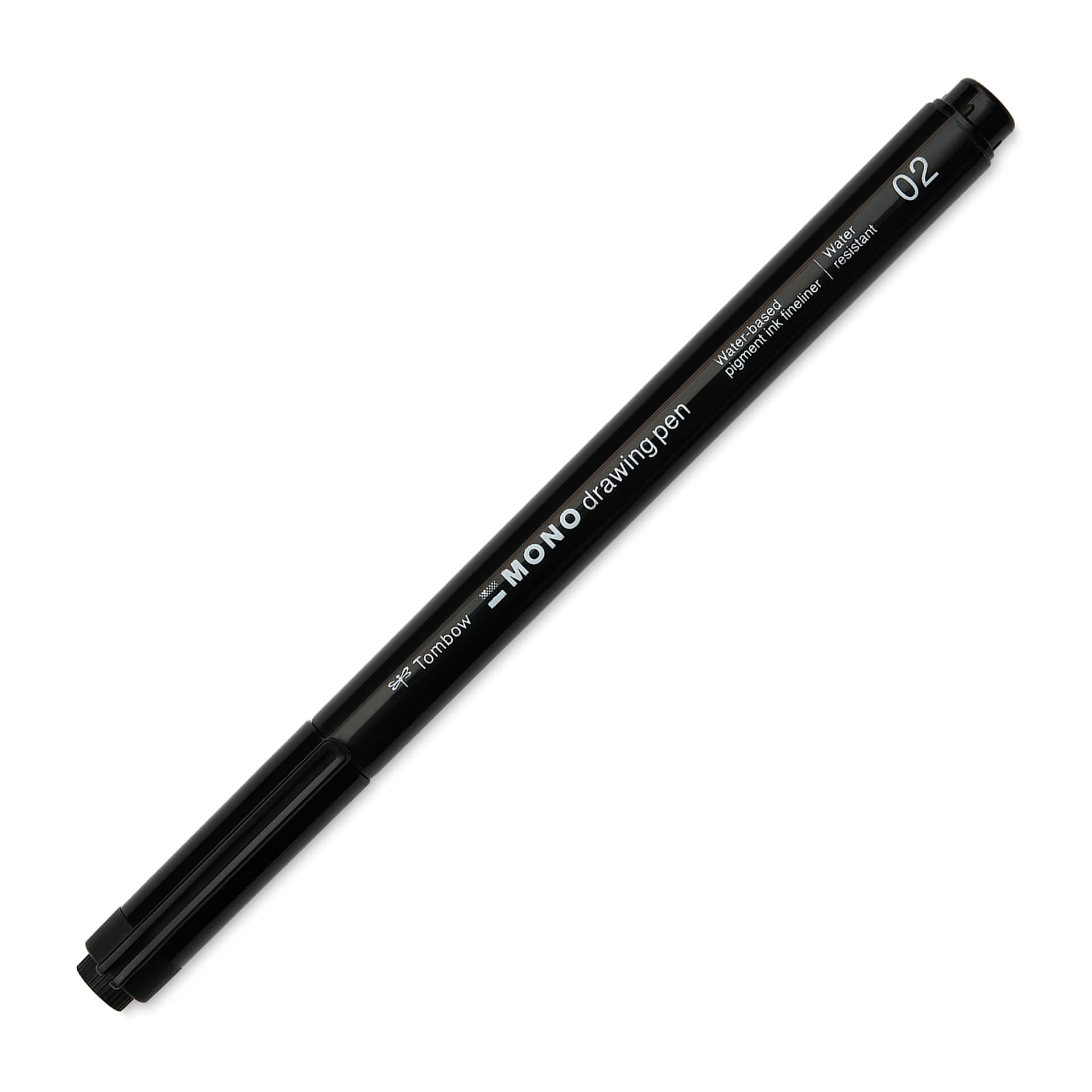 Tombow Mono Drawing Pen - Black, 02, cap on