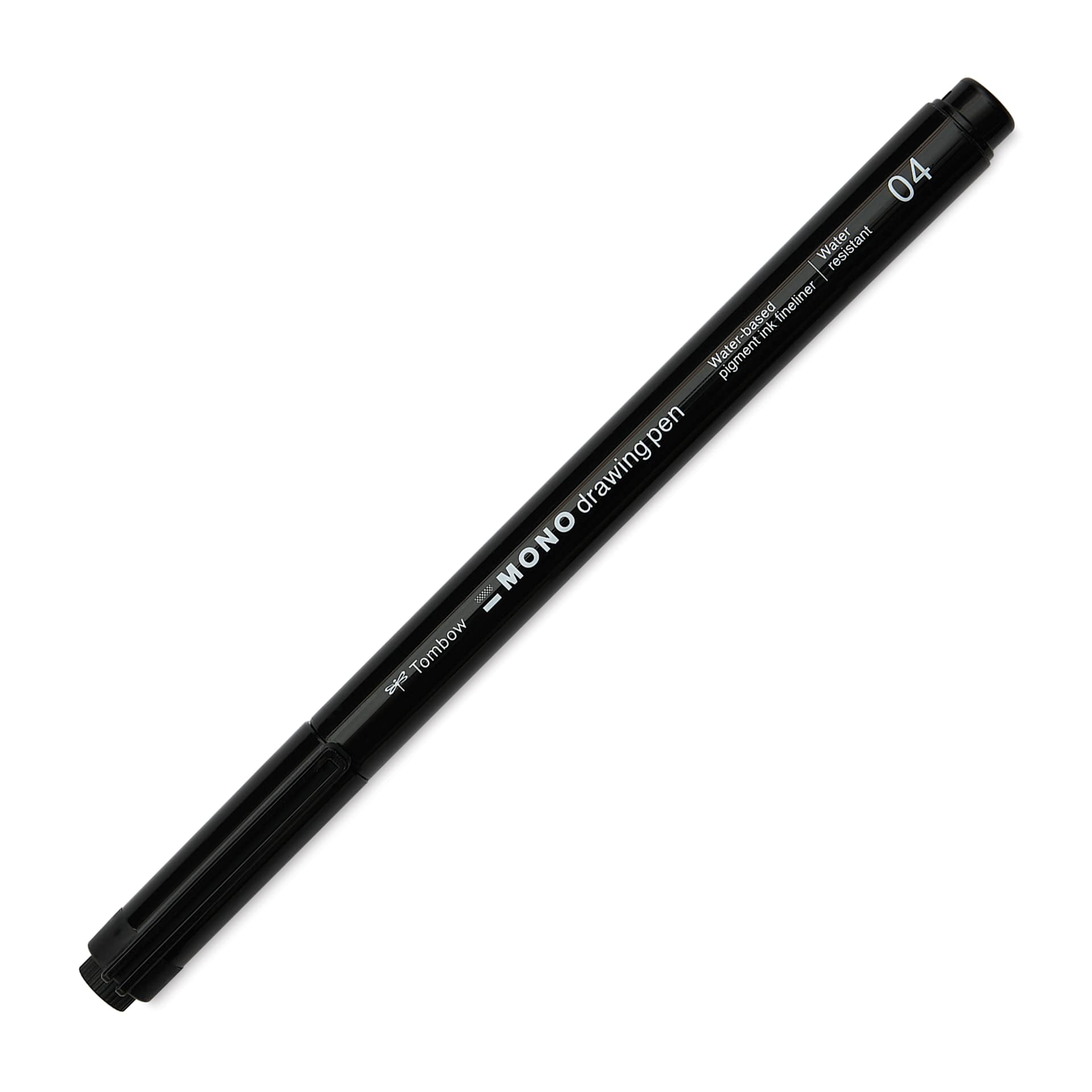Tombow Mono Drawing Pen - Black, 04, cap on
