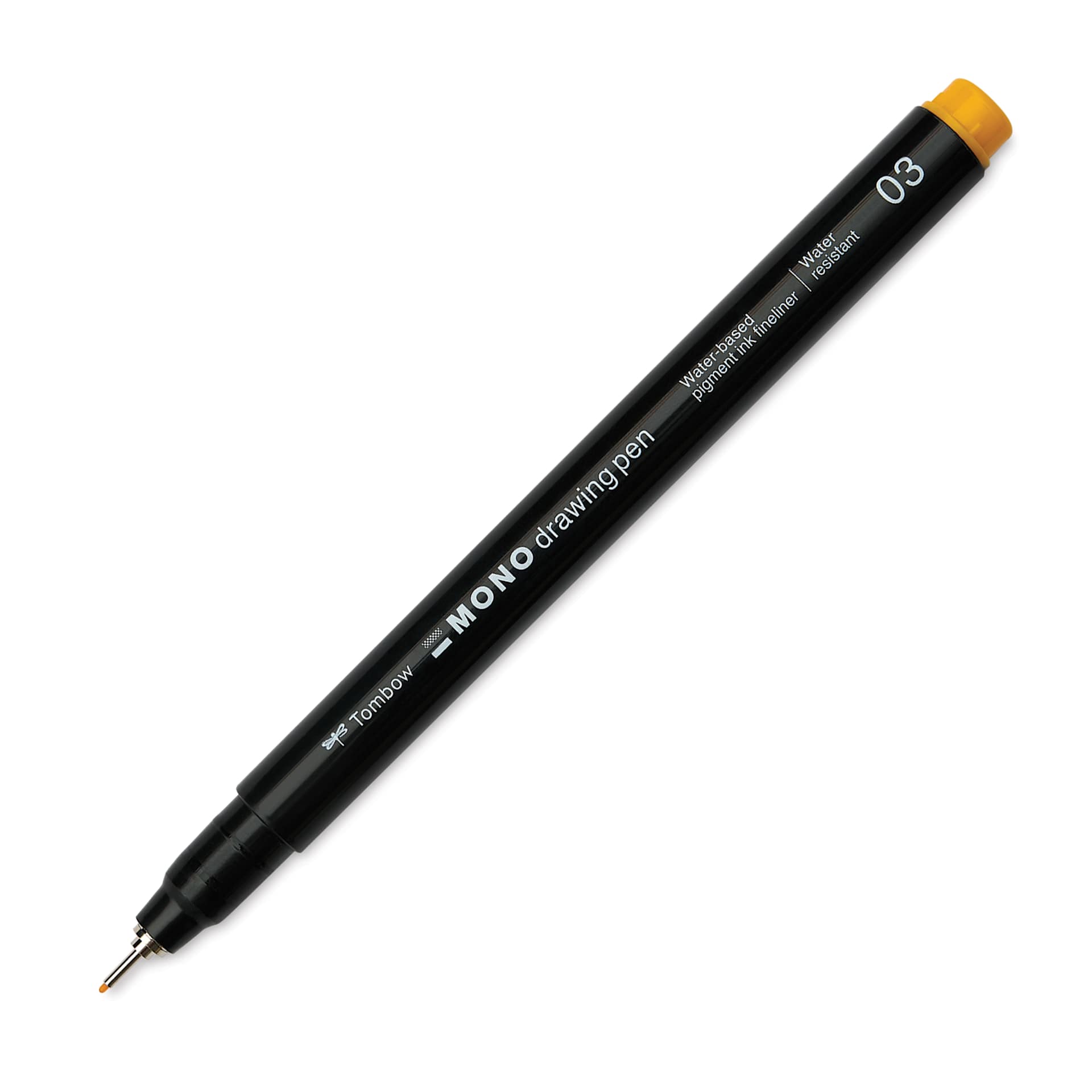 Tombow Mono Drawing Pen - Yellow, 03, cap off