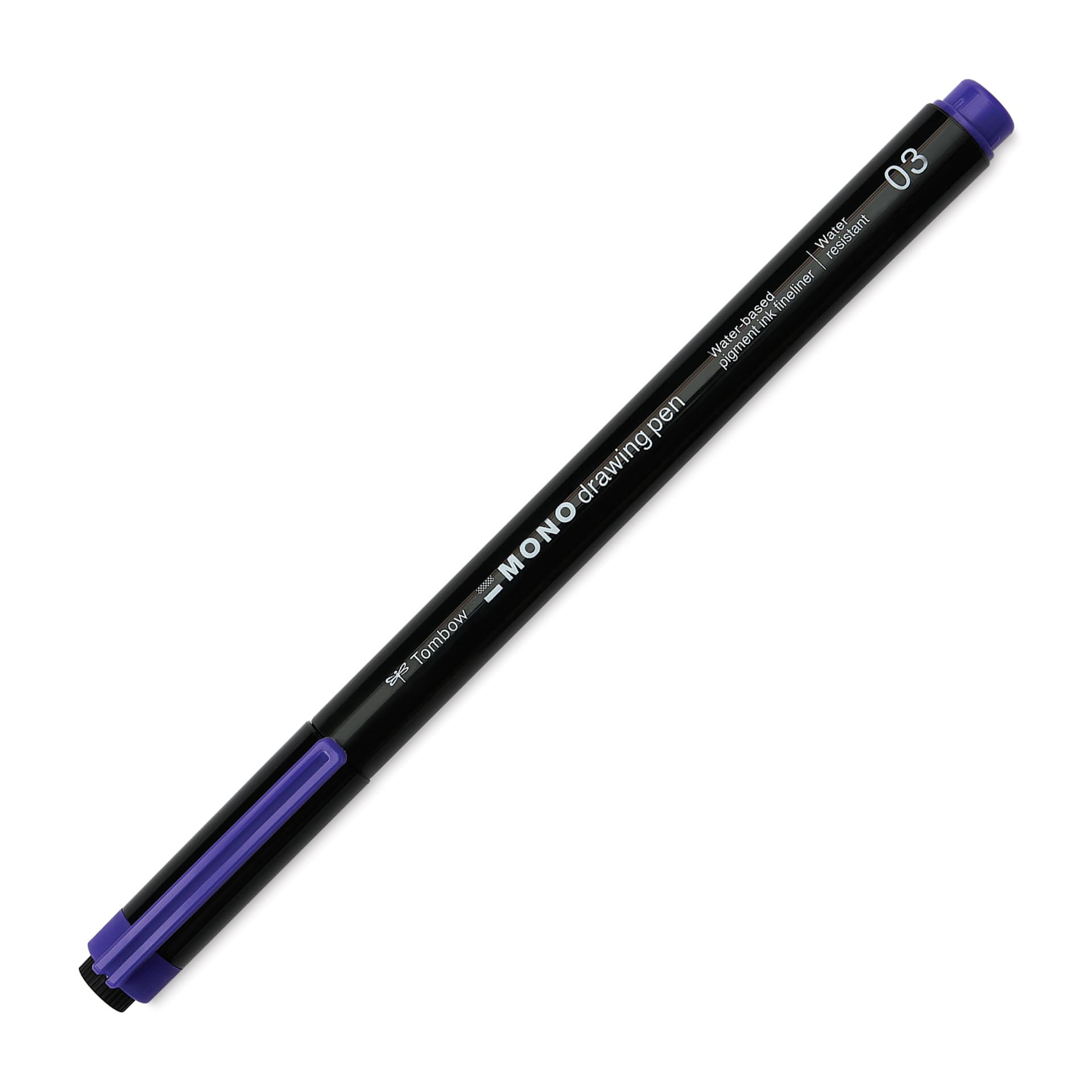 Tombow Mono Drawing Pen - Purple, 03, cap on