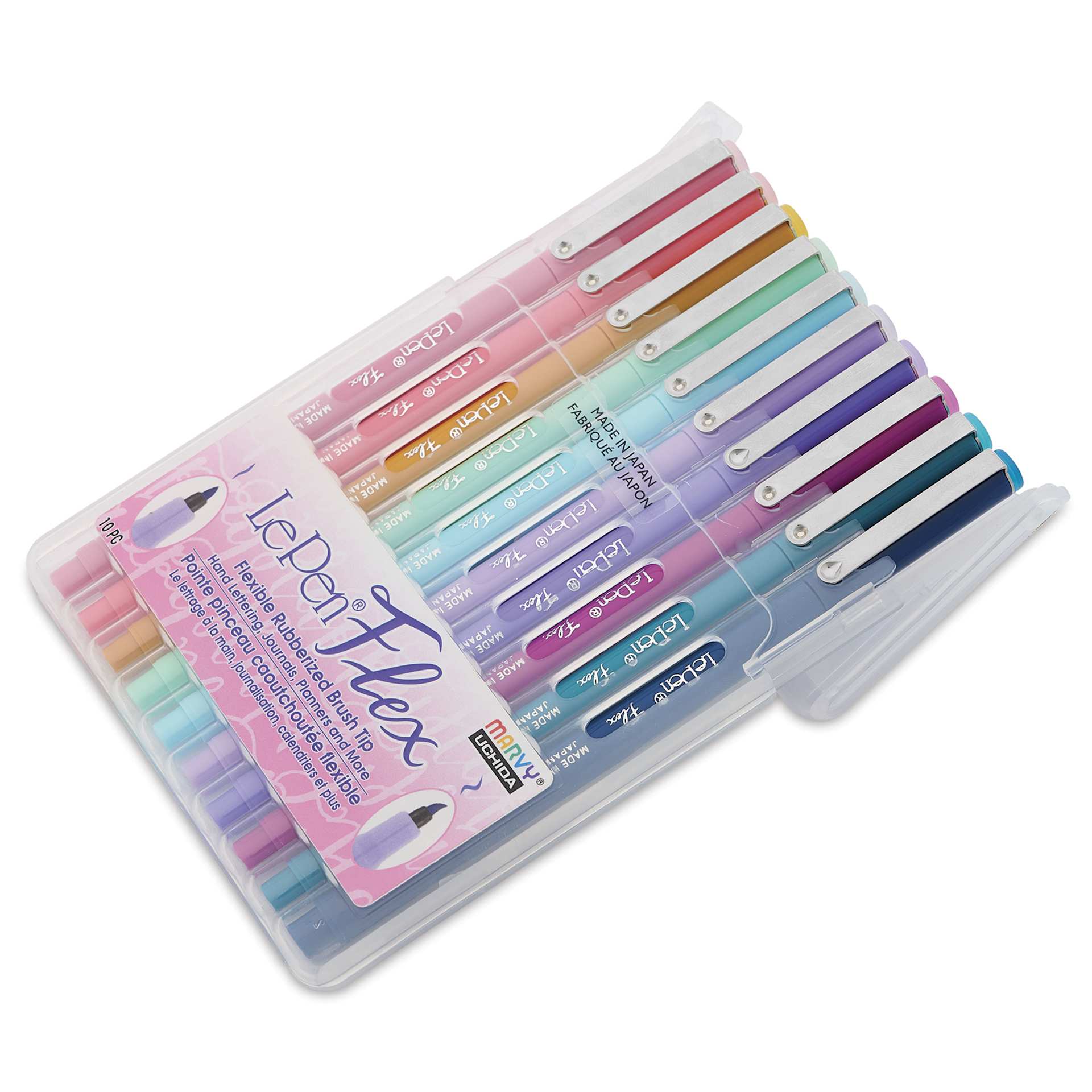 Marvy Uchida LePen Flex Marker - Set of 10, Pastel