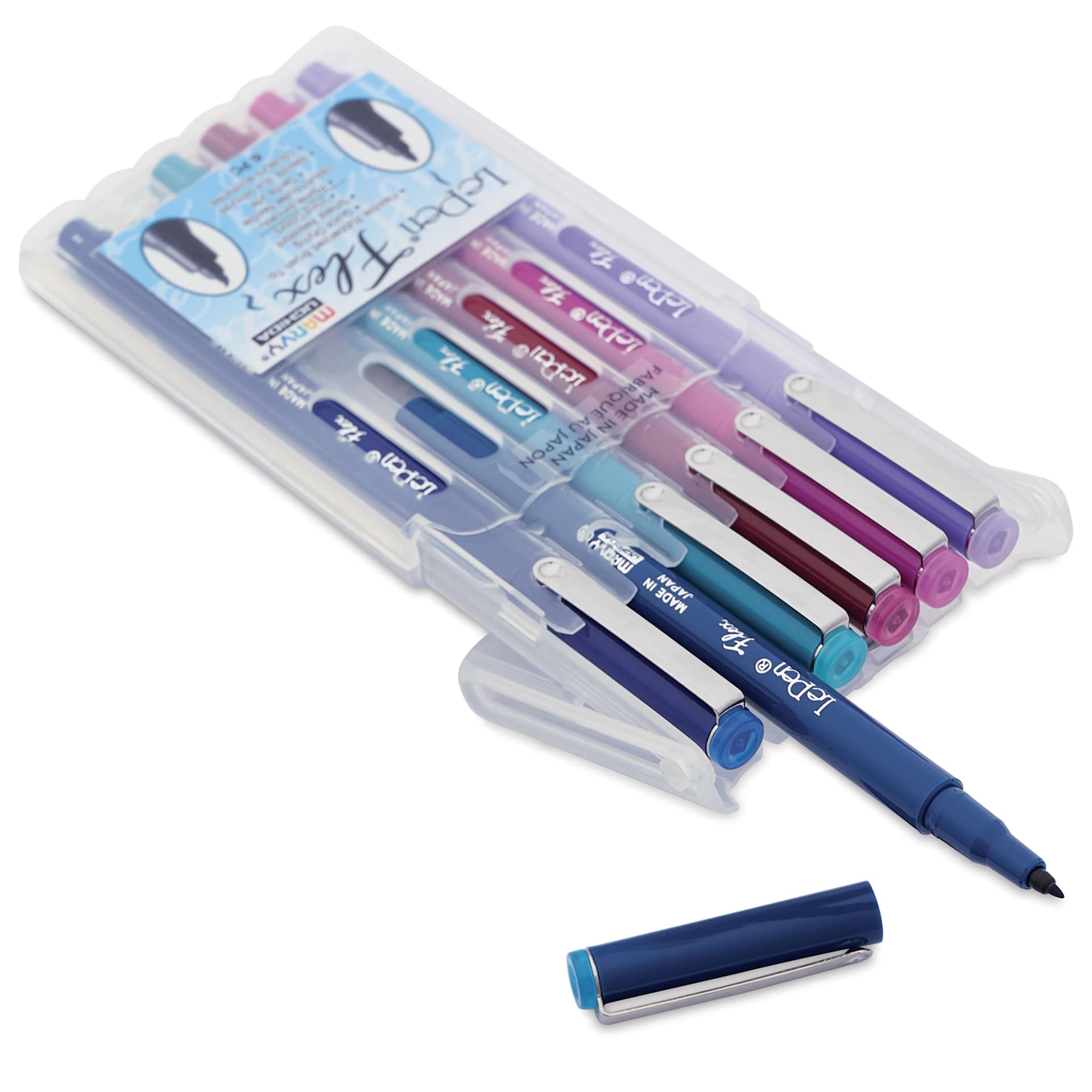 Marvy Uchida LePen Flex Marker - Set of 6, Jewel